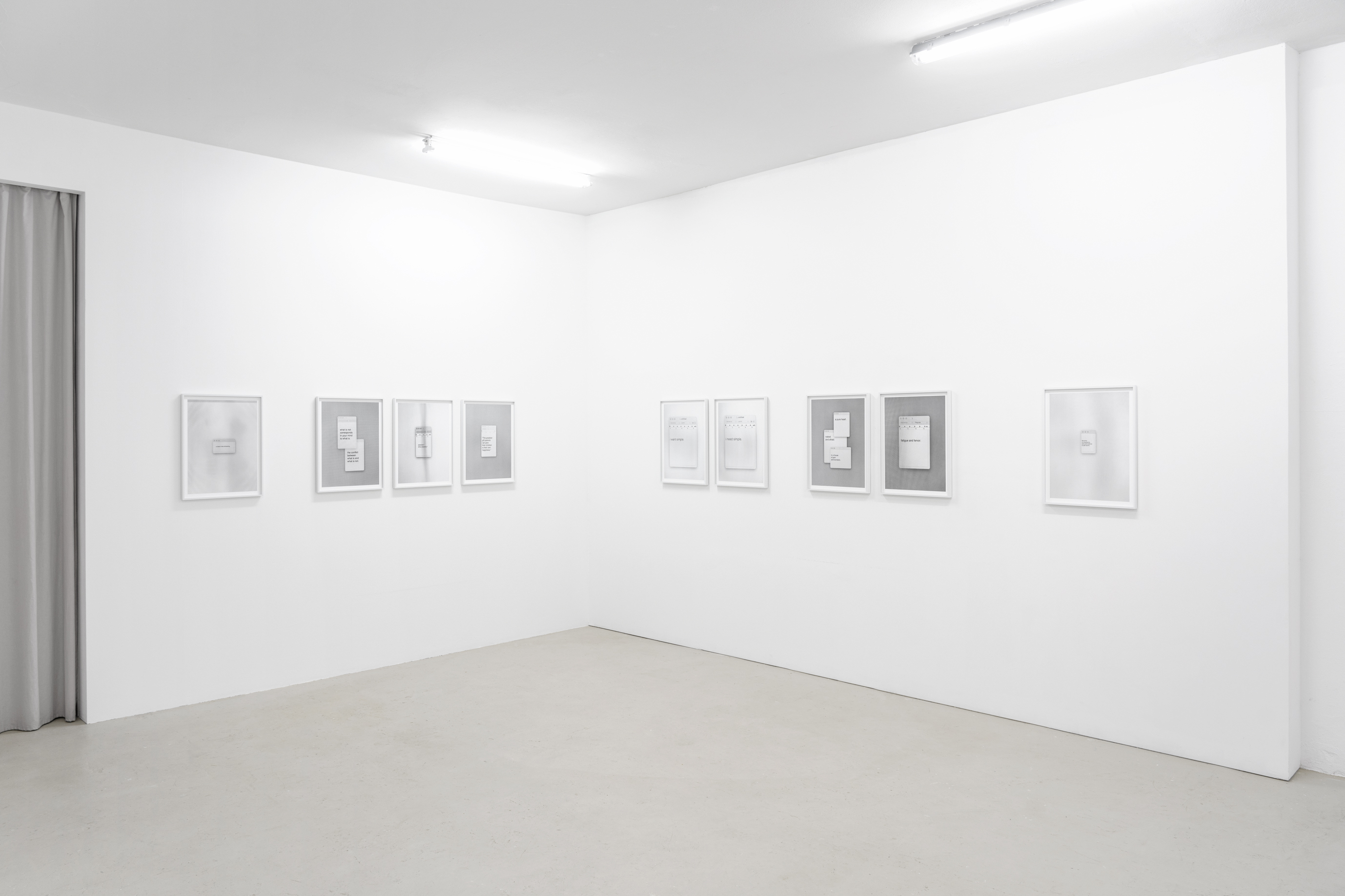 Installation view, “Samuel Henne – untitled (note to self)”, 2025