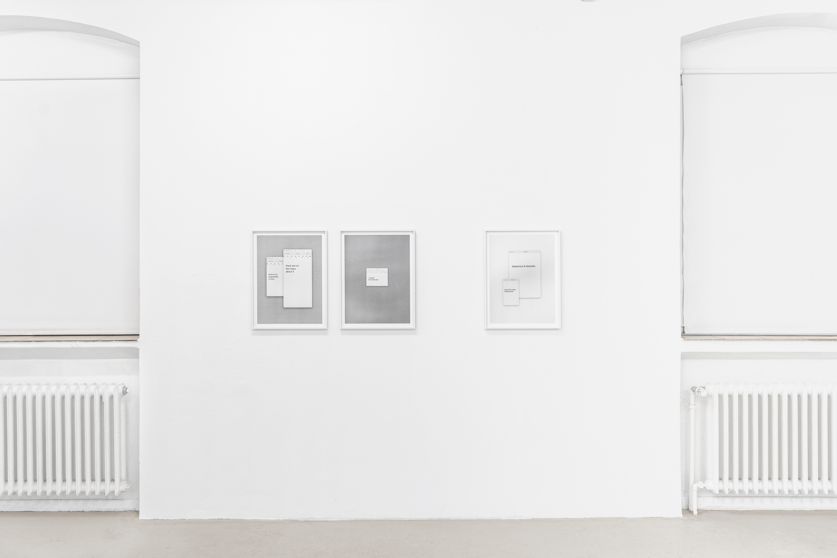 Installation view, “Samuel Henne – untitled (note to self)”, 2025