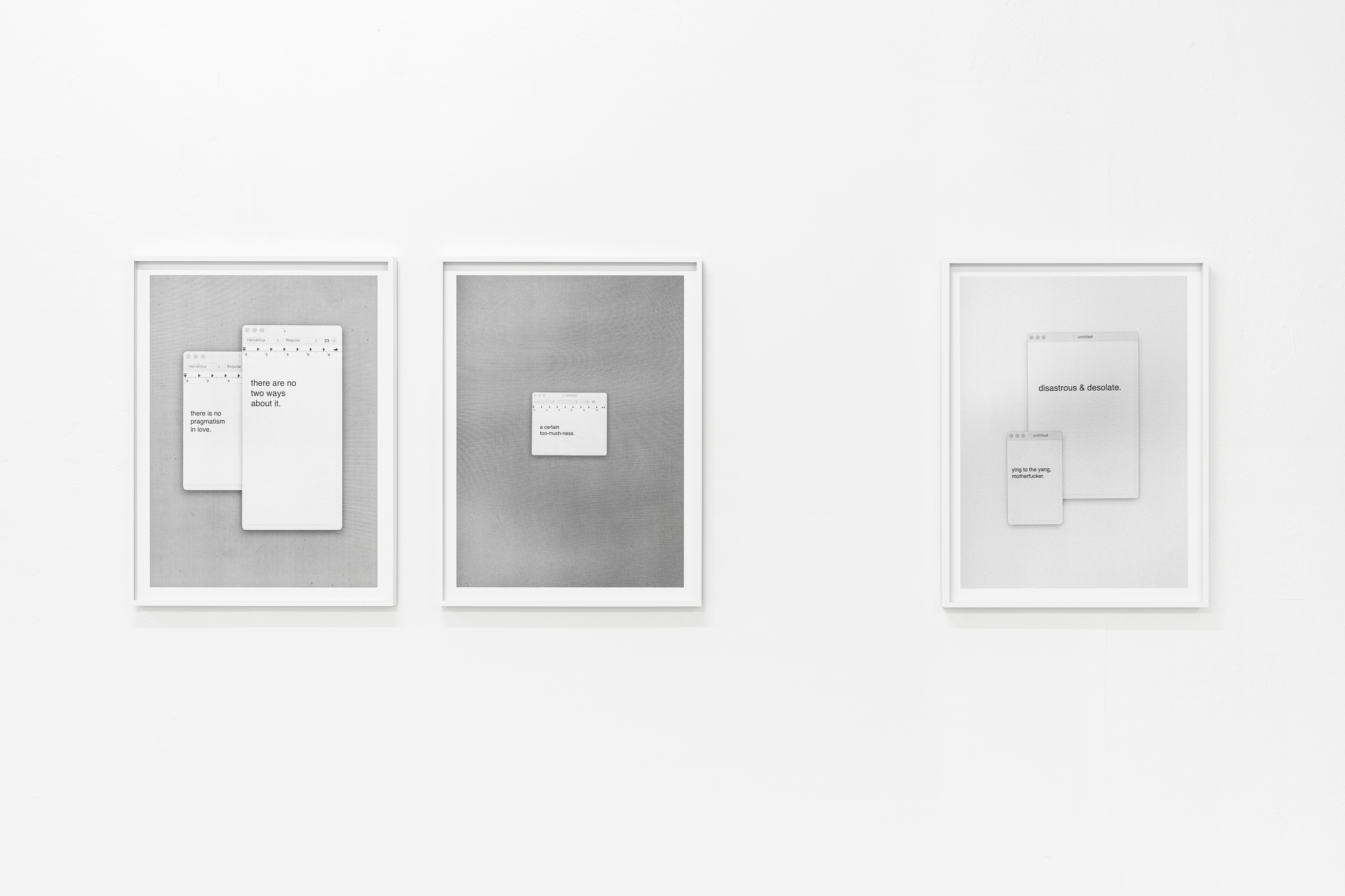 Samuel Henne, “untitled #12, #13, #14, from “untitled (note to self)”, Fine Art Print, 60x45 cm, 2025