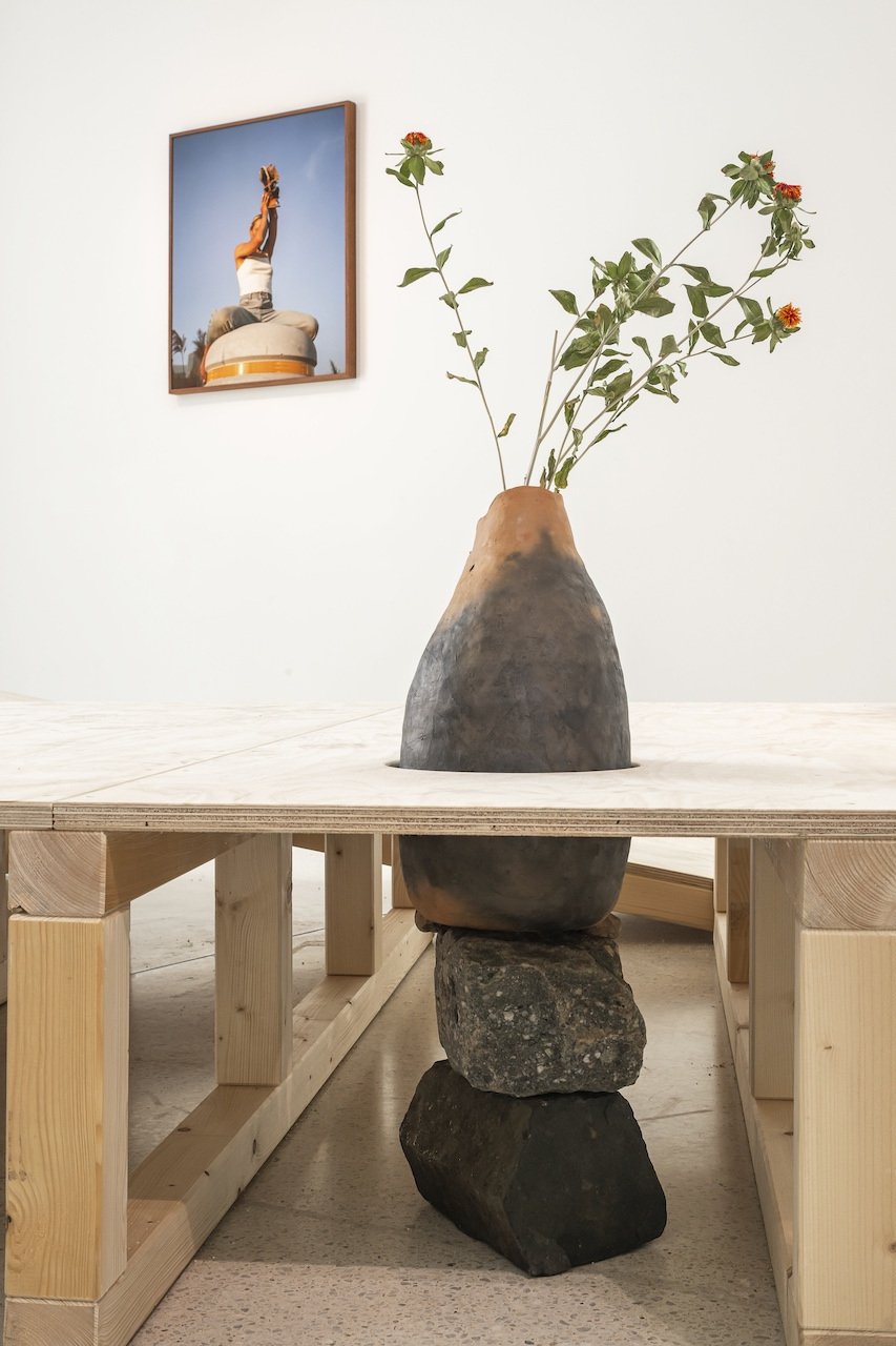 Eve Tagny, In the Underbelly of a Kernel, 2025, Installation view, Westfälischer Kunstverein, Münster, Photo: Thorsten Arendt
