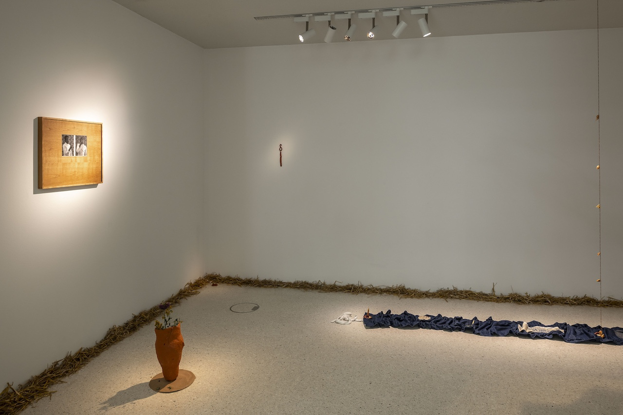 Eve Tagny, In the Underbelly of a Kernel, 2025, Installation view, Westfälischer Kunstverein, Münster, Photo: Thorsten Arendt