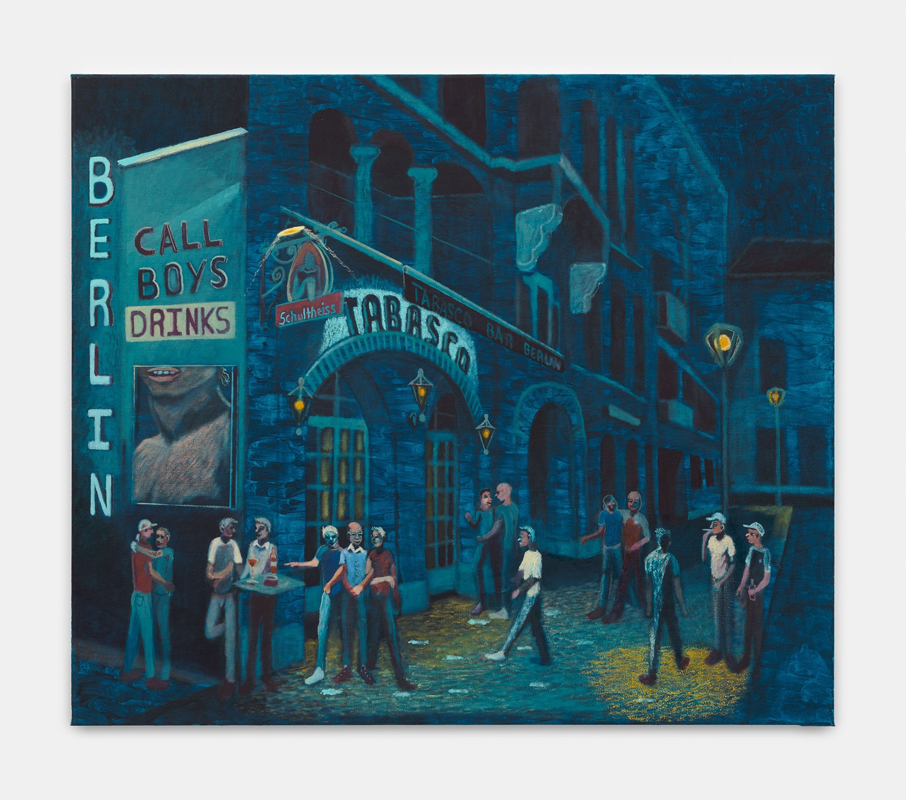 Tabasco, Hustler Bar in Berlin, 2025, Oil on linen, 90 x 105 cm