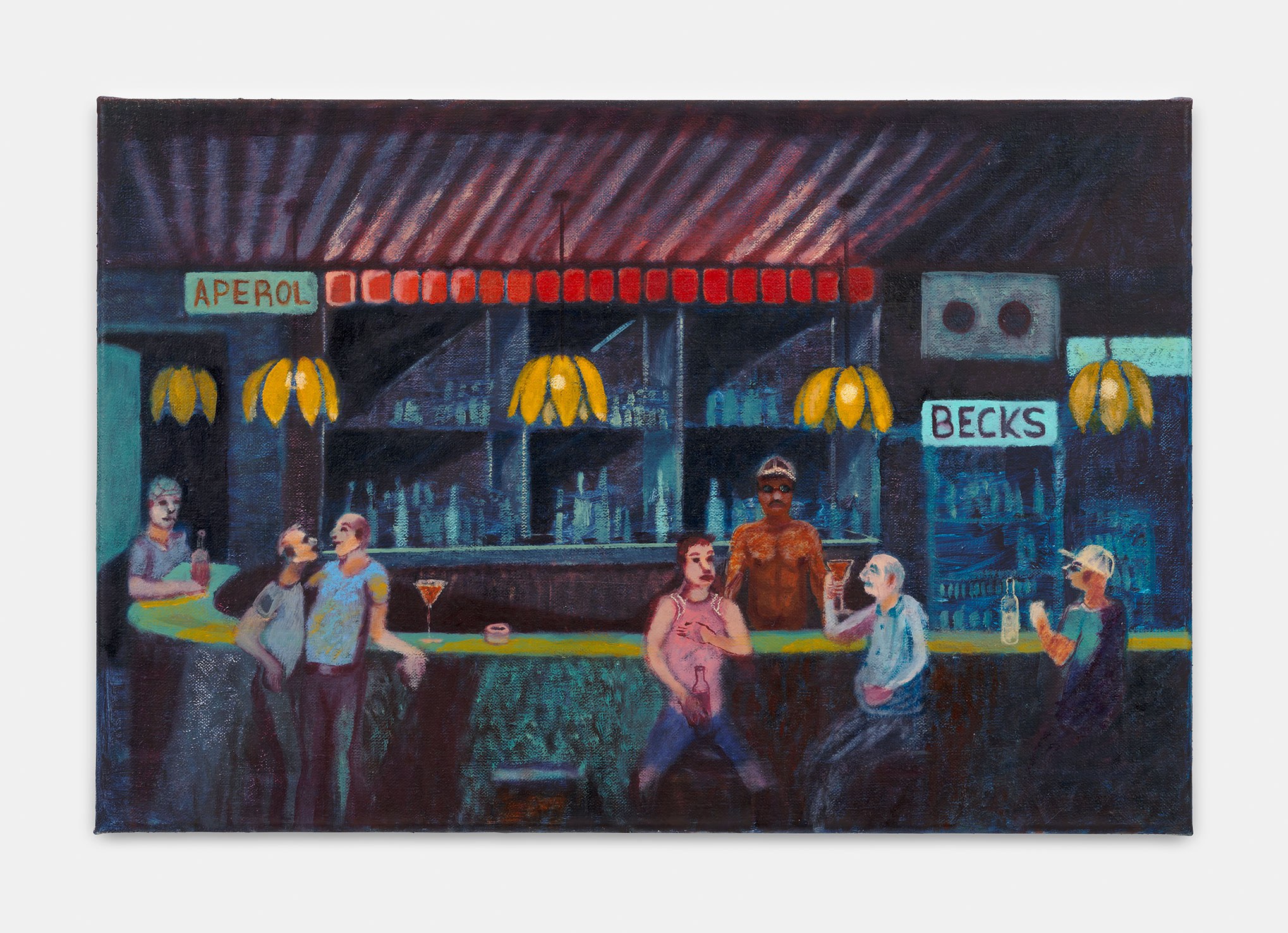 Rent Boys, Pimps and Dealers, 2024 - 25, Oil on linen, 40 x 60 cm 