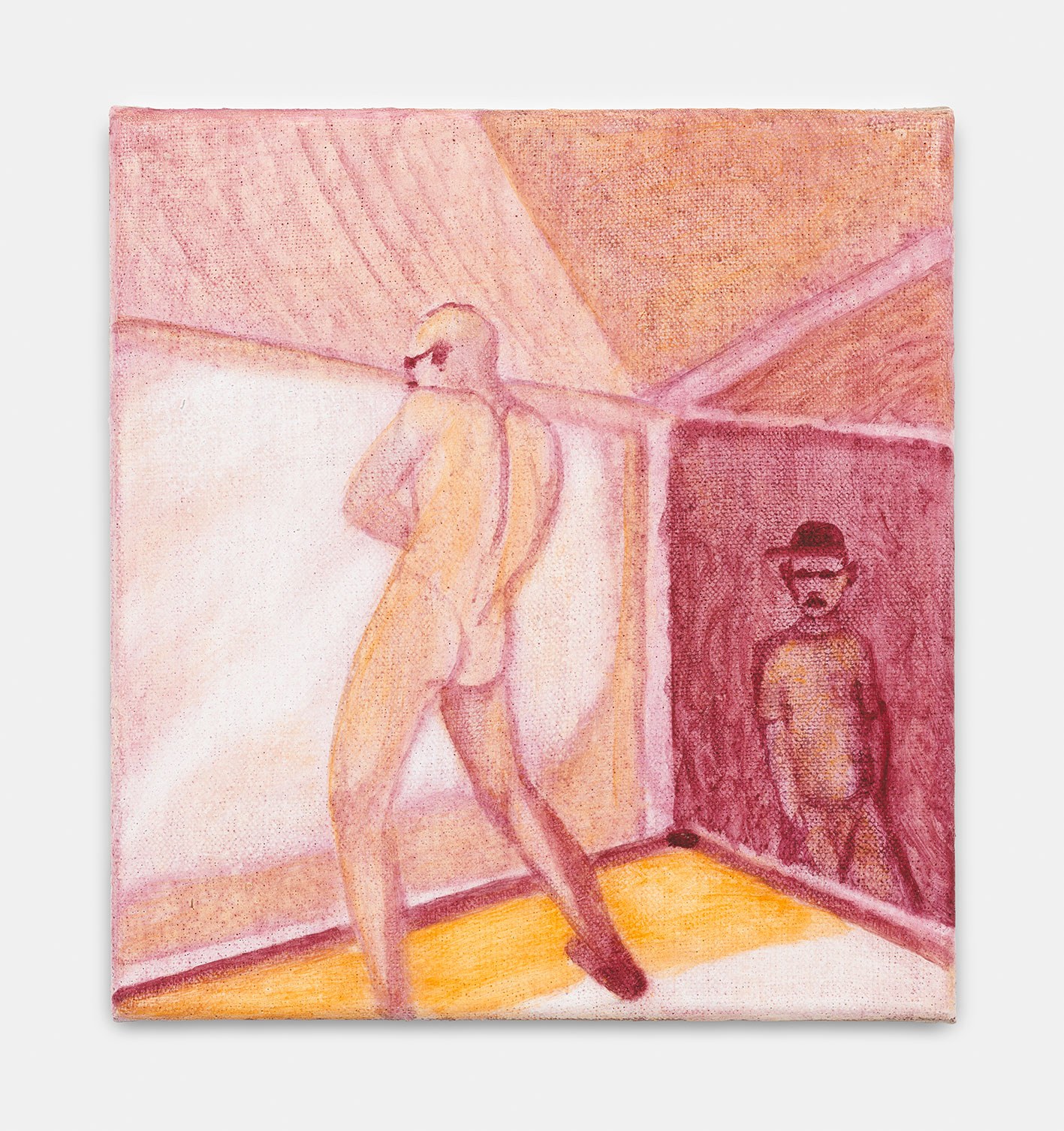 Dancing Boy 1, 2025, Oil on linen, 26.5 x 24.5 cm