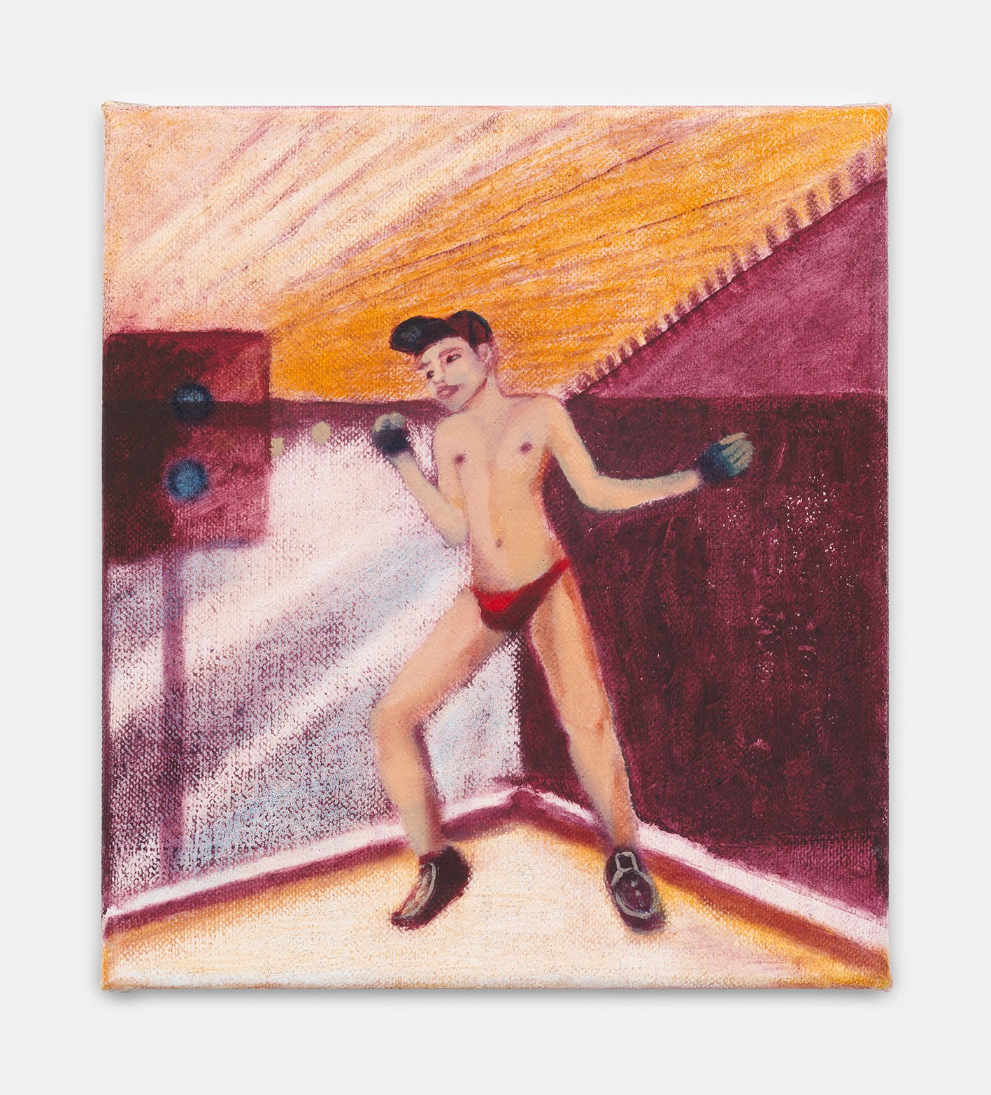 Dancing Boy 4, 2025, Oil on linen, 27 x 24 cm