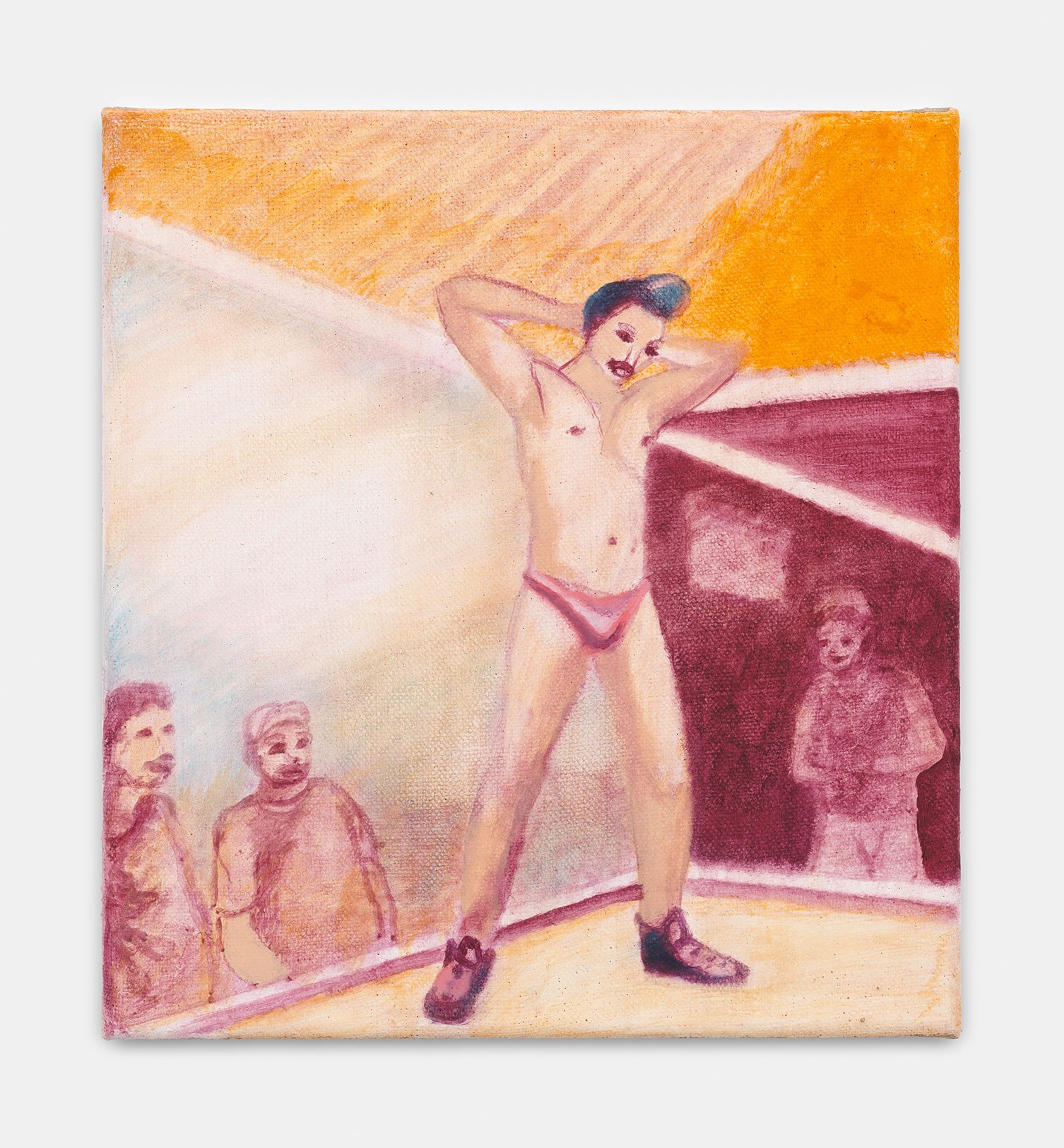 Dancing Boy 5, 2025, Oil on linen, 26 x 24 cm