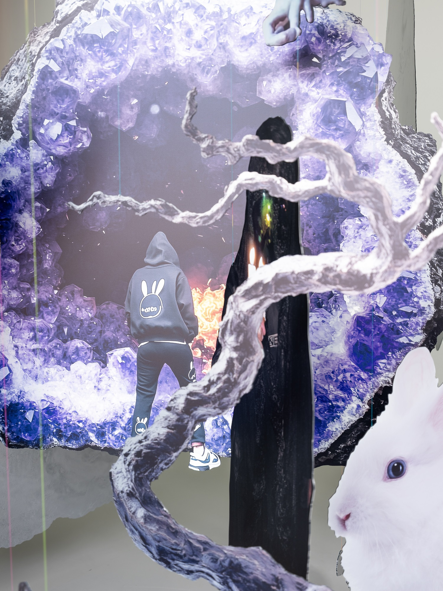 Detail view: Iris Helena Hamers, Virgo Infall, 2025 ©2025: the artist & Galerie Stadt Sindelfingen, courtesy: the artist and PAW Gallery, Karlsruhe, photo: Rafael Jörger