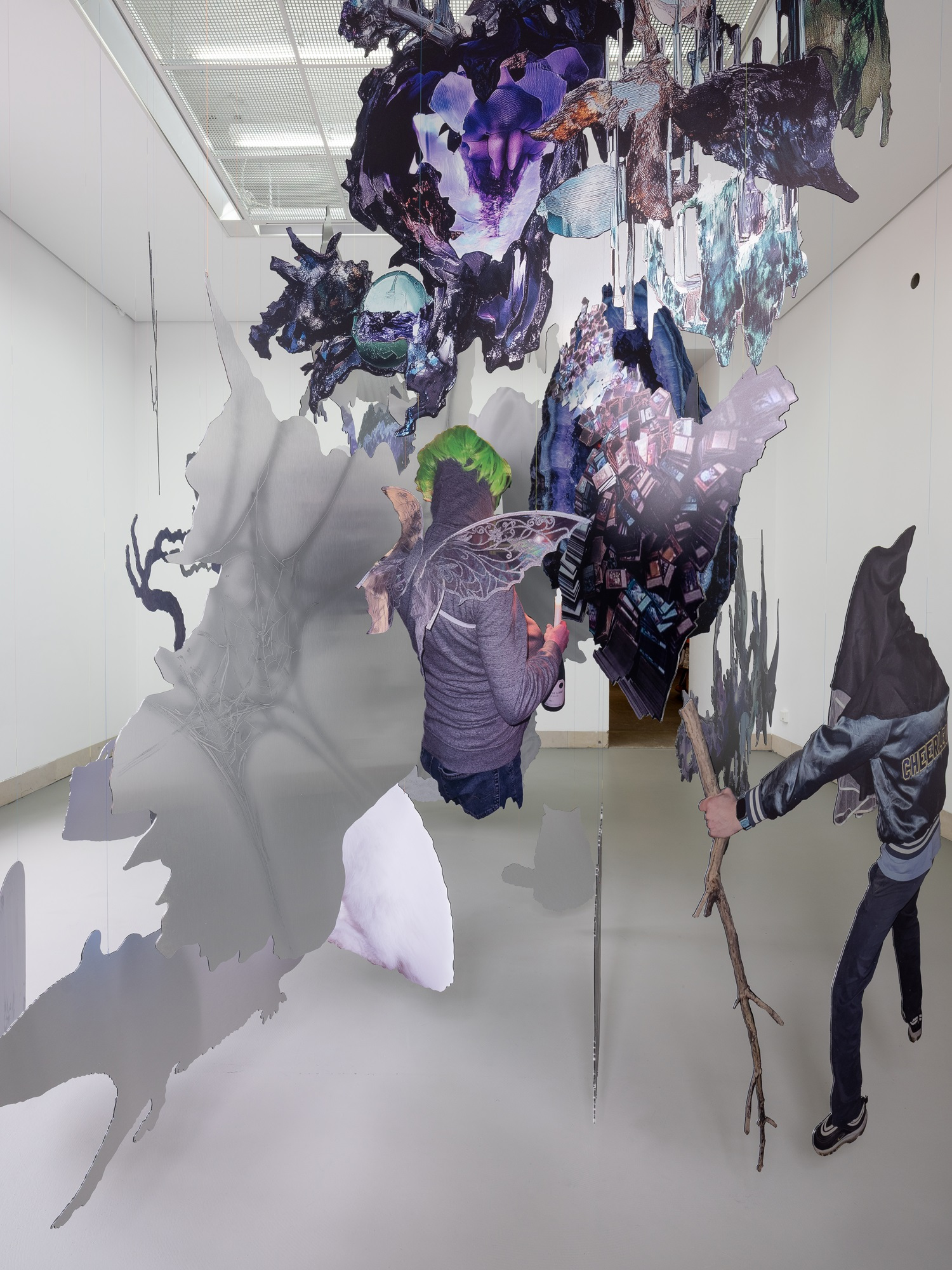 Detail view: Iris Helena Hamers, Virgo Infall, 2025 ©2025: the artist & Galerie Stadt Sindelfingen, courtesy: the artist and PAW Gallery, Karlsruhe, photo: Rafael Jörger