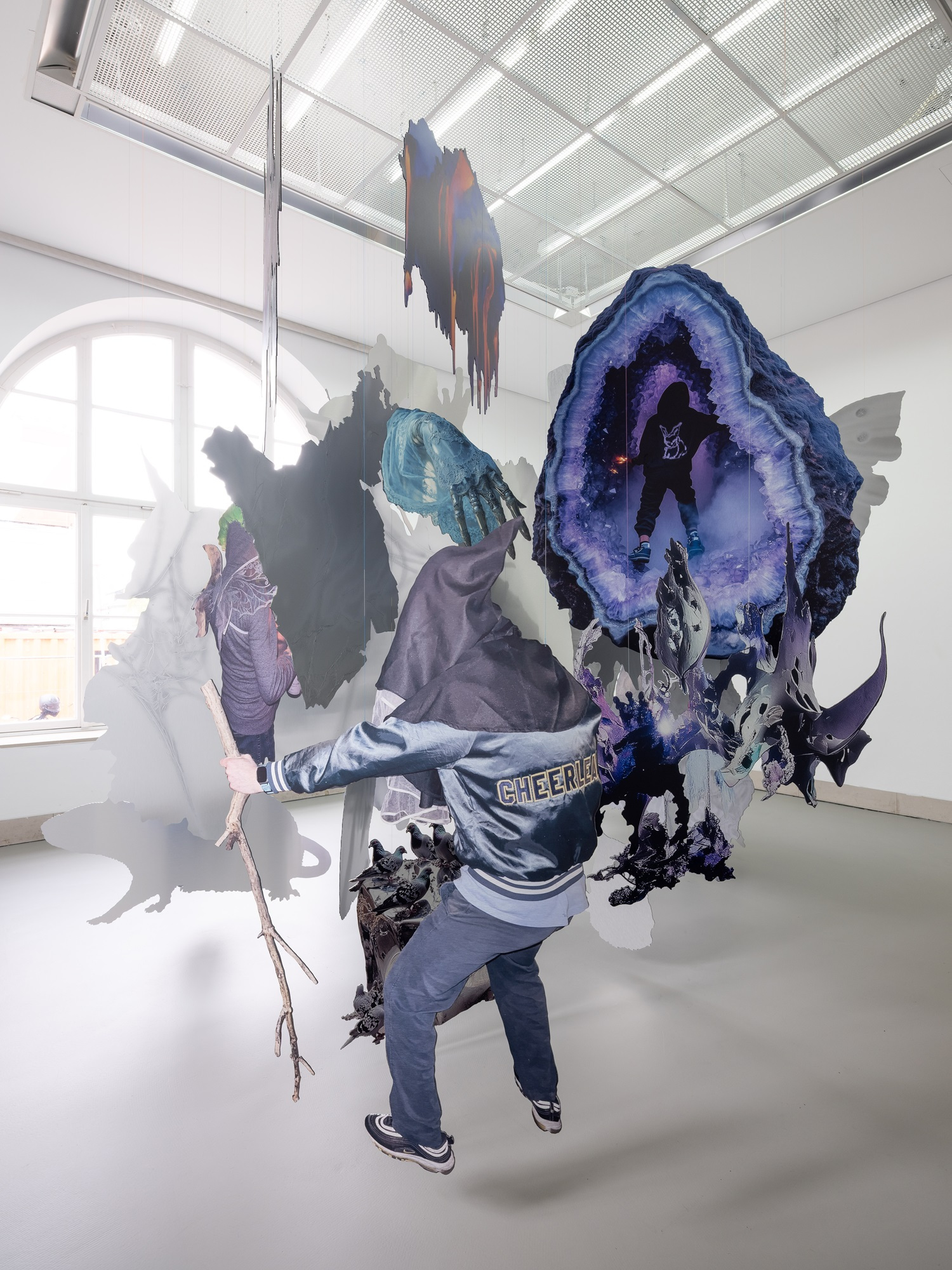 Detail view: Iris Helena Hamers, Virgo Infall, 2025 ©2025: the artist & Galerie Stadt Sindelfingen, courtesy: the artist and PAW Gallery, Karlsruhe, photo: Rafael Jörger
