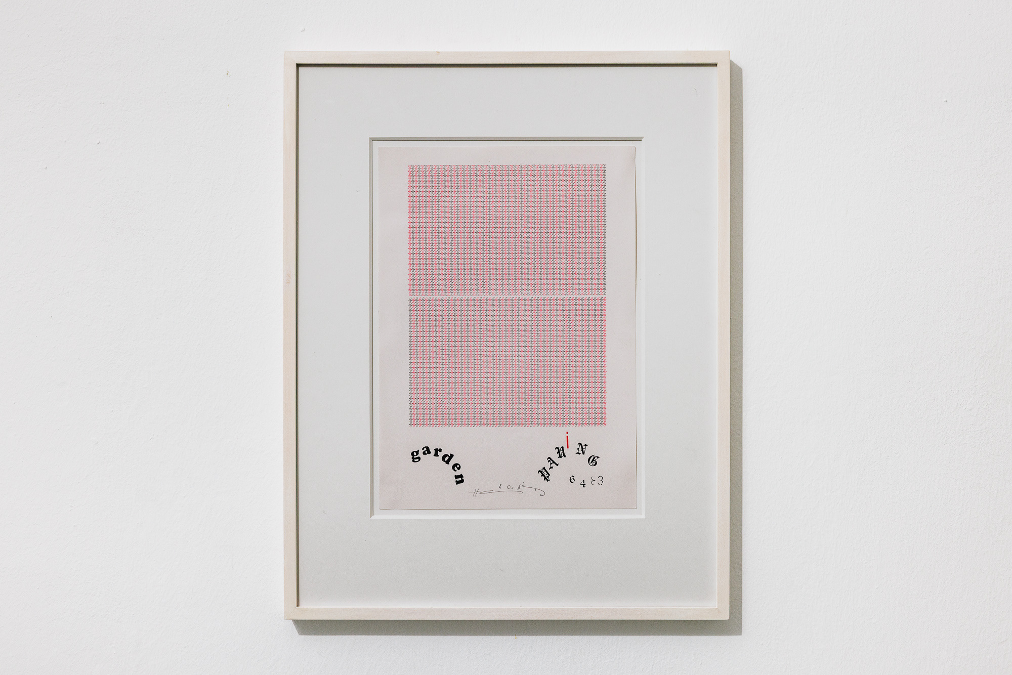 Henri Chopin untitled, 1983 drawing on paper 29,7 x 21 cm (unframed), 46 x 36 cm (framed)