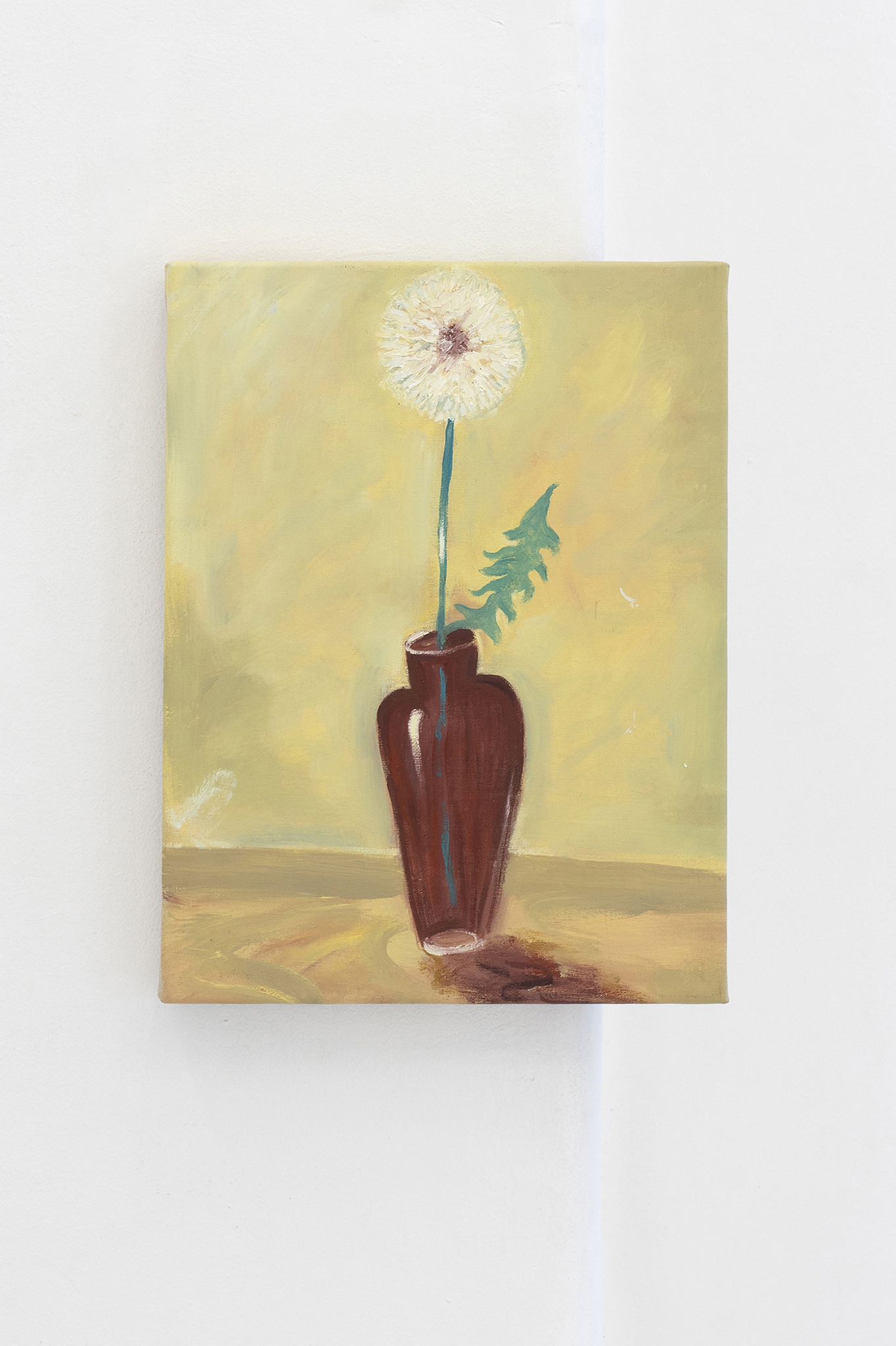 Giorgio Celin, "The Fate of the Dandelion," 2025 (Oil on canvas, 40 x 30 cm).