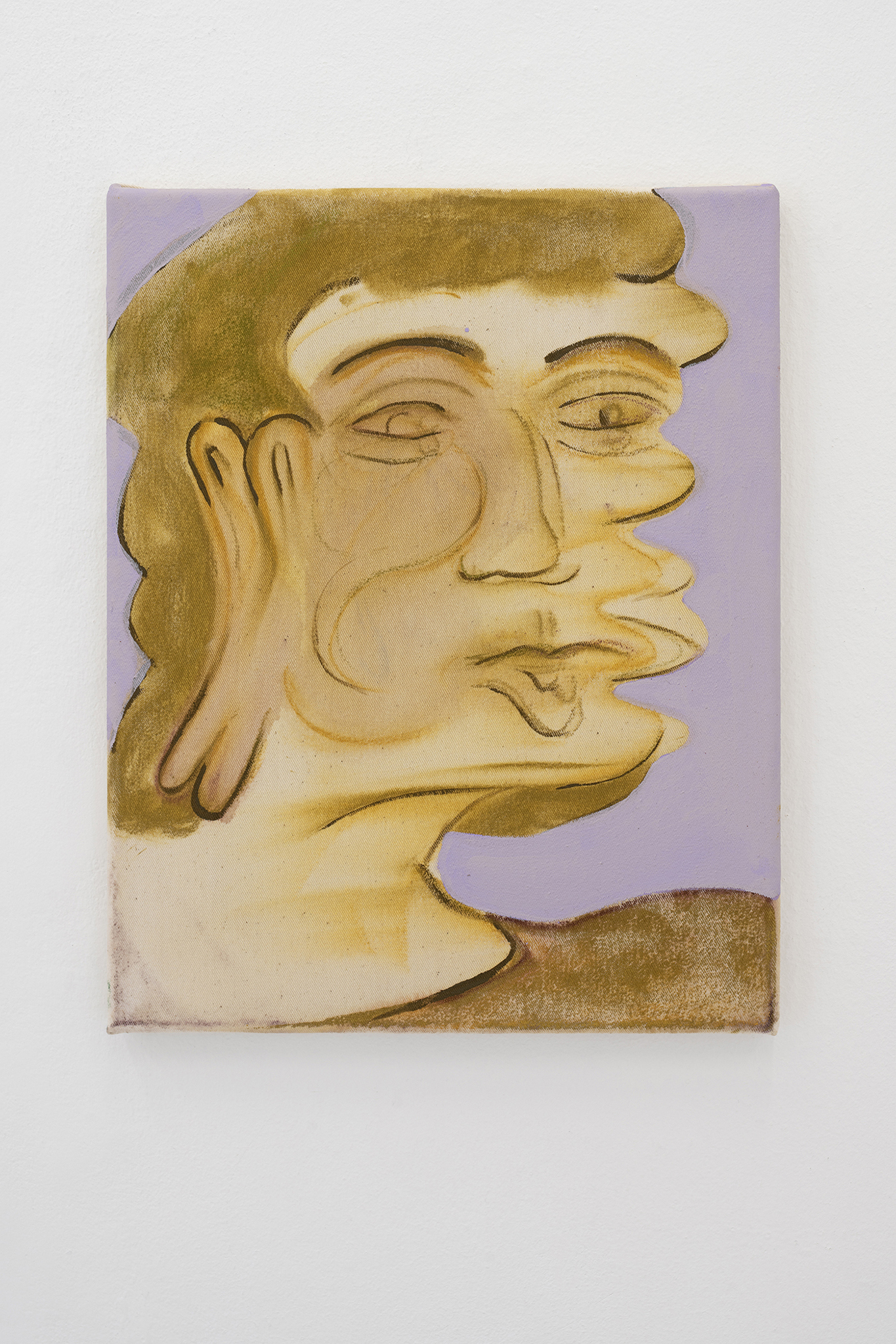 Anastasia Bay, "Untitled," 2023 (Pastel and acrylic on canvas, 33 x 26 cm).