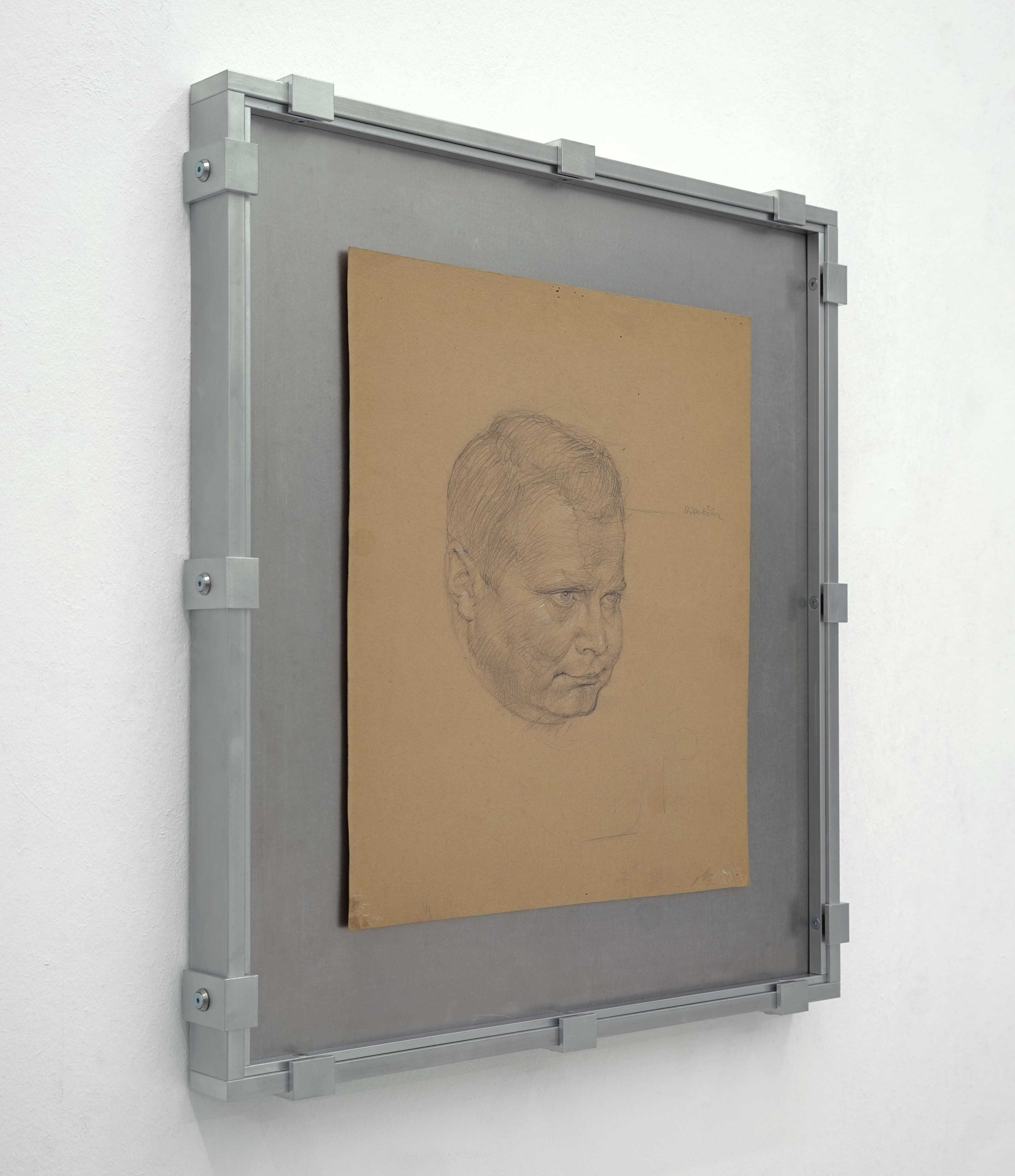 Hans Bellmer, Portrait Of Ernst Schröder, 1925, crayon and white heigthening on paper, 31 x 35 cm