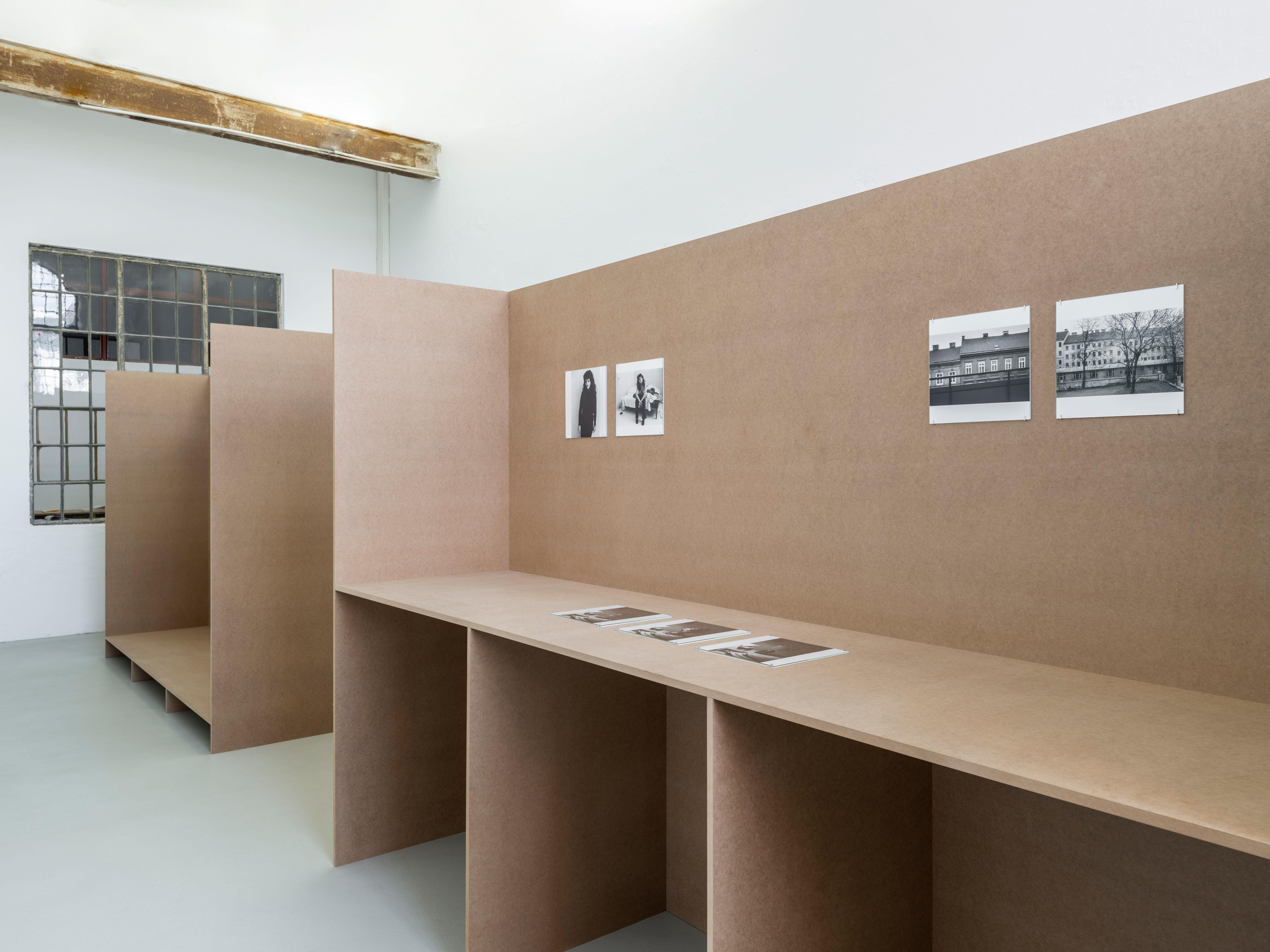 Cora Pongracz, 8 erweiterte portraits, Ausstellungsansicht / Installation view, Kunstverein fĂŒr Mecklenburg und Vorpommern in Schwerin, 2025. Courtesy: Fotosammlung OstLicht, Wien / OstLicht Collection, Vienna. Foto / Photo: Fred Dott.