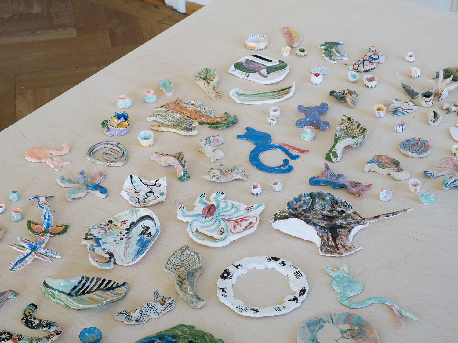 Mara Züst, Schöpfen, Detail, 2025. Ausstellungsansicht Kunsthaus Langenthal. Foto: Cedric Mussano, Kunsthaus Langenthal. Courtesy: die Künstlerin.