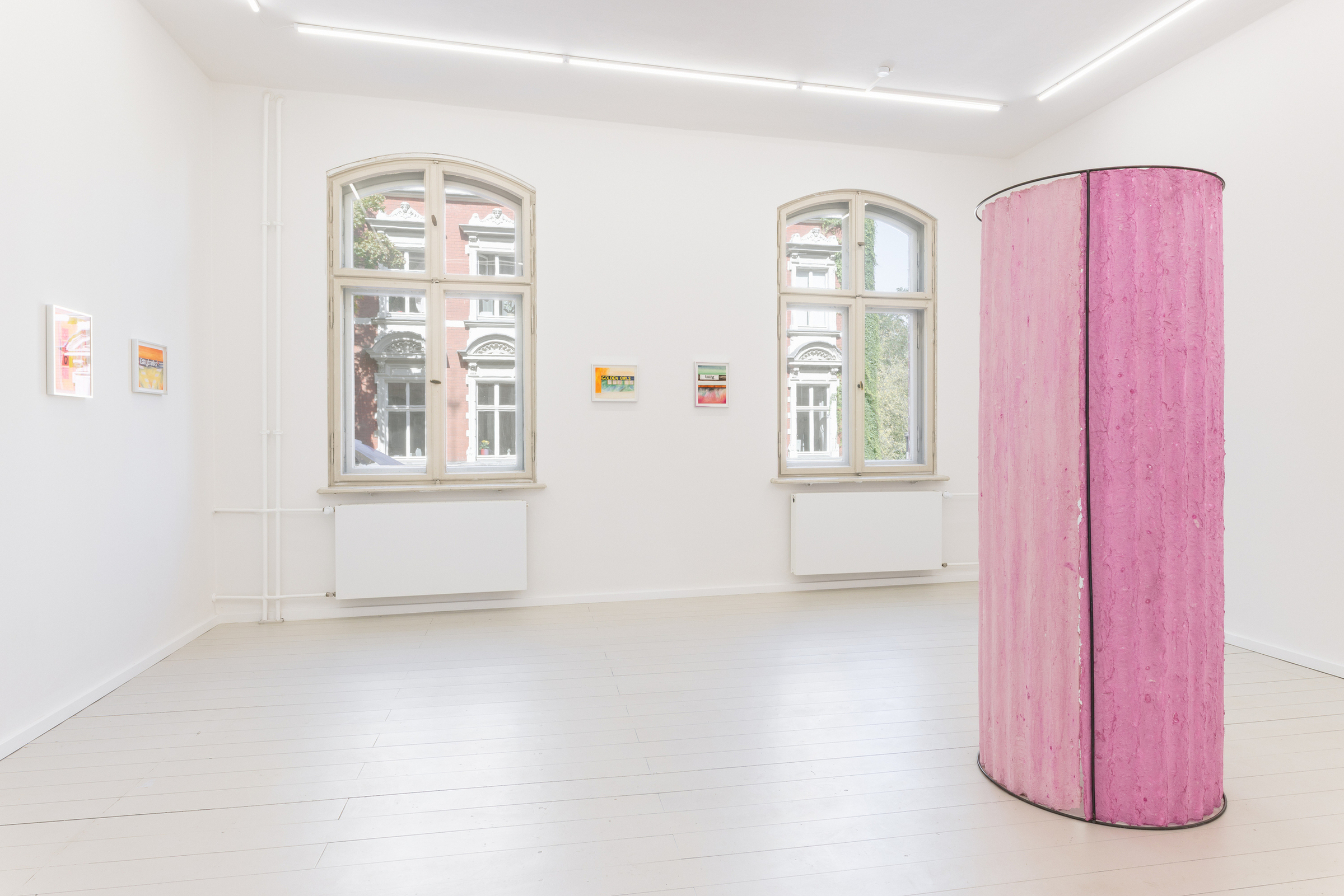 DISLOCATIONS—on the spot, 2025, installation view, Kunst Raum Mitte. Photo: Jannis Uffrecht
