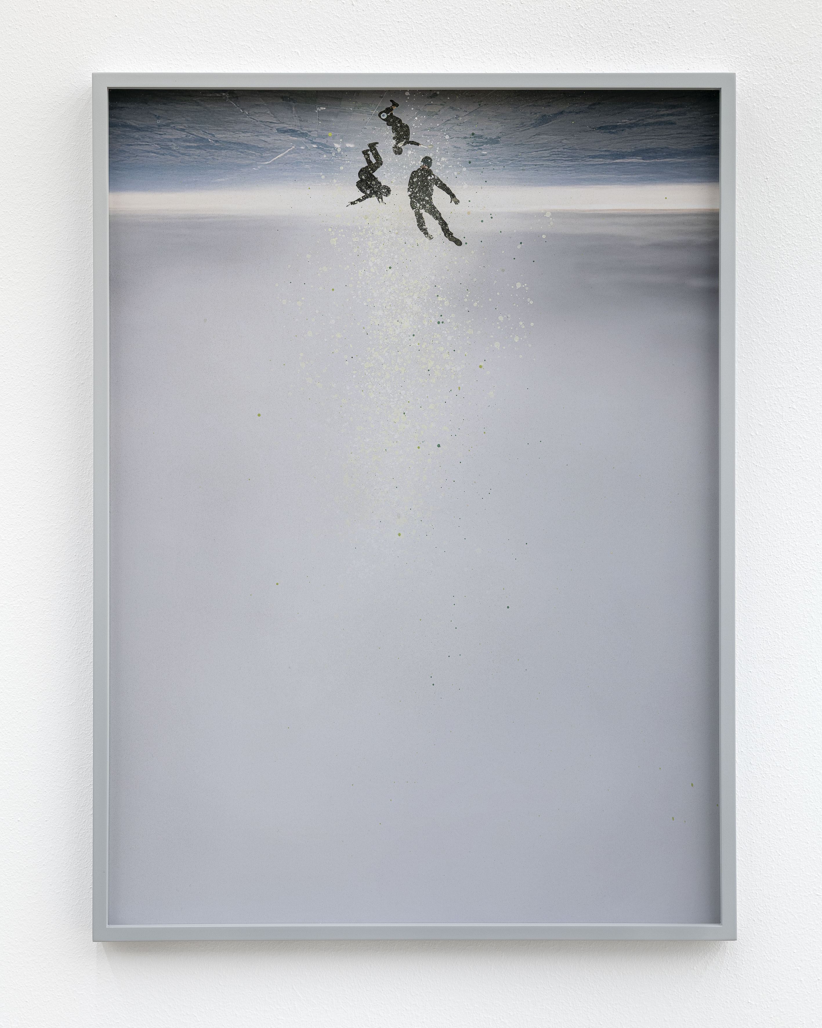Anna Vogel, Skydiver VI, 2025, pigment print, varnish, frame finished in light gray, 61 Ă 45 cm (3 variations)