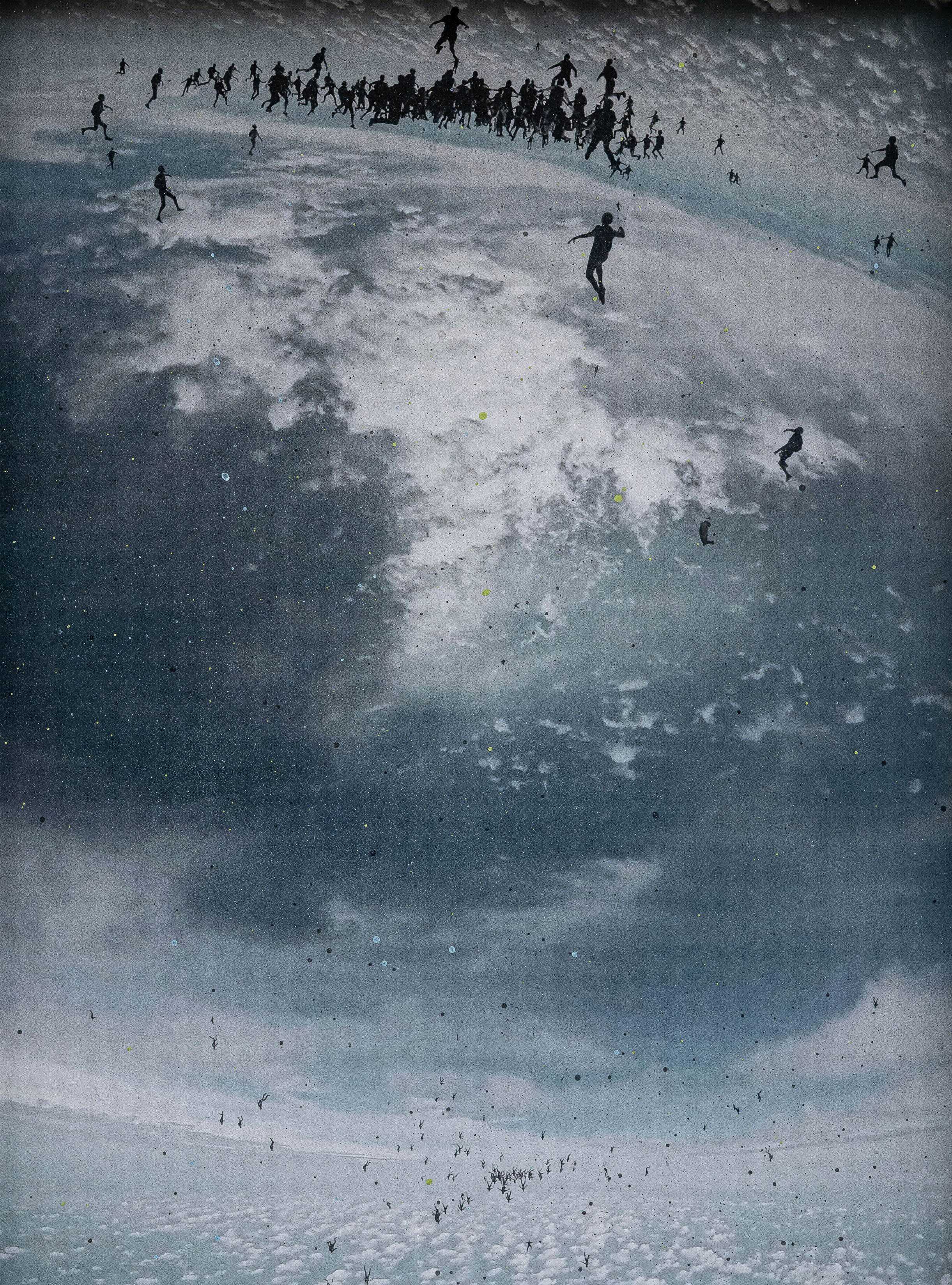 Anna Vogel, globe I, 2025, pigment print, varnish, frame finished in light gray, 40 Ă 30 cm (3 variations)