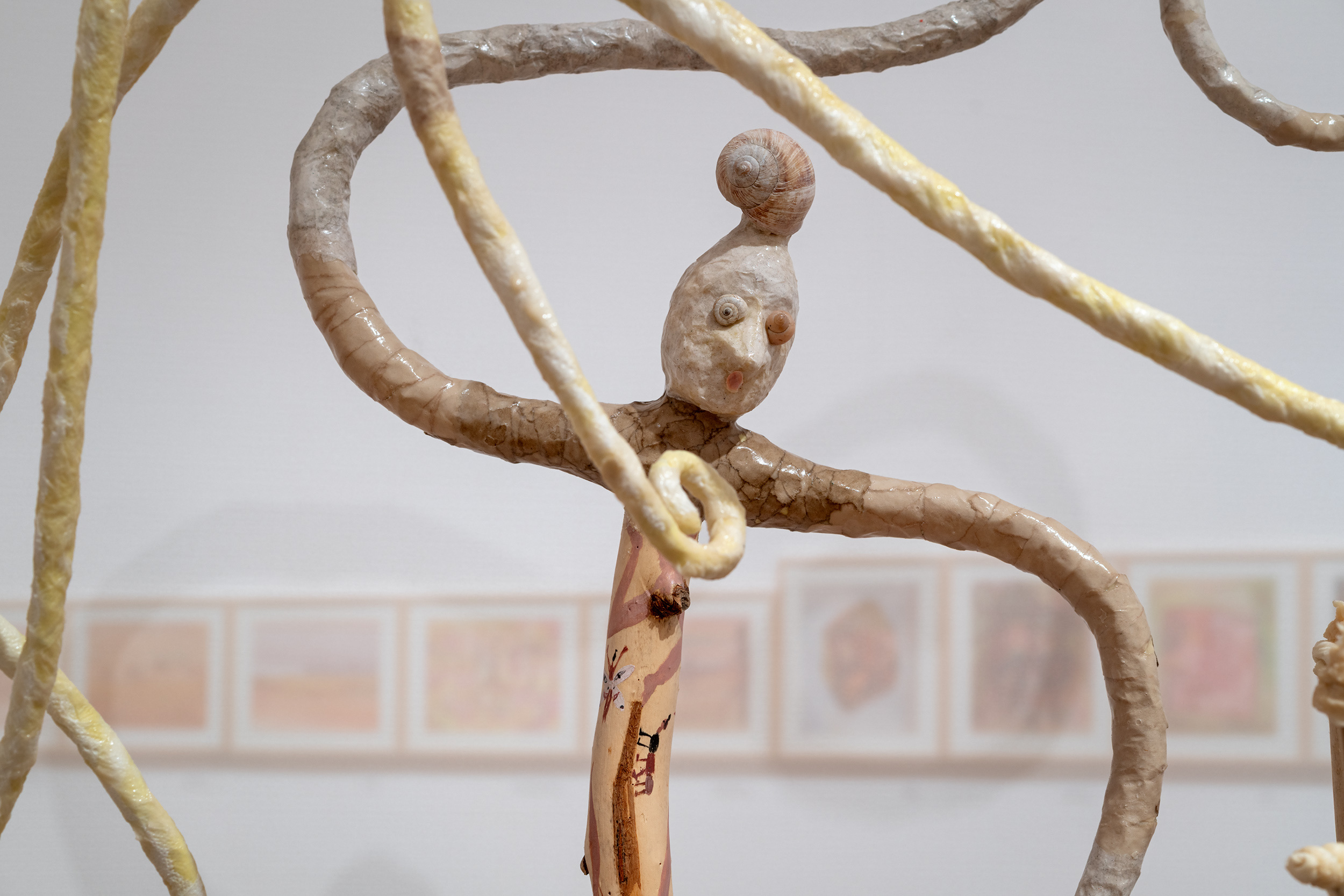 Temple of Dormant Vegetation, 2025, installation, detail, exhibition, Joanna Fluder. Slime, Zachęta – National Gallery of Art., 25.07- 19.10.2025, photo by Maciej Landsberg/Zachęta archive, CC BY – SA