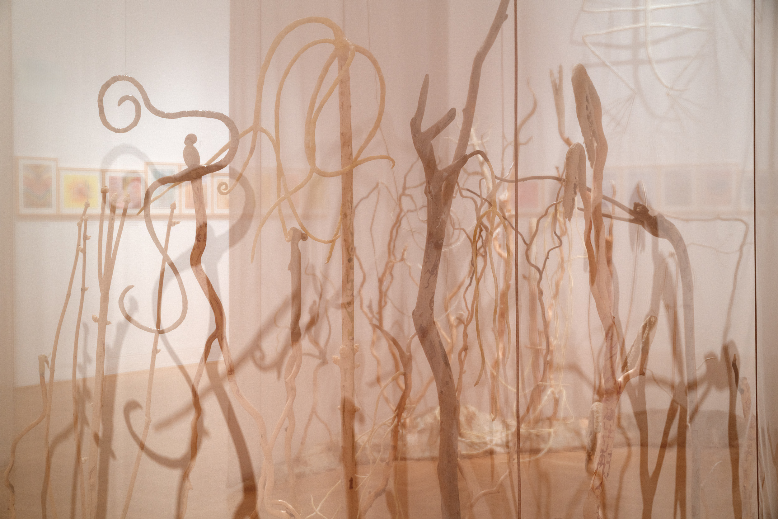 Temple of Dormant Vegetation, 2025, installation, detail, exhibition, Joanna Fluder. Slime, Zachęta – National Gallery of Art., 25.07- 19.10.2025, photo by Maciej Landsberg/Zachęta archive, CC BY – SA