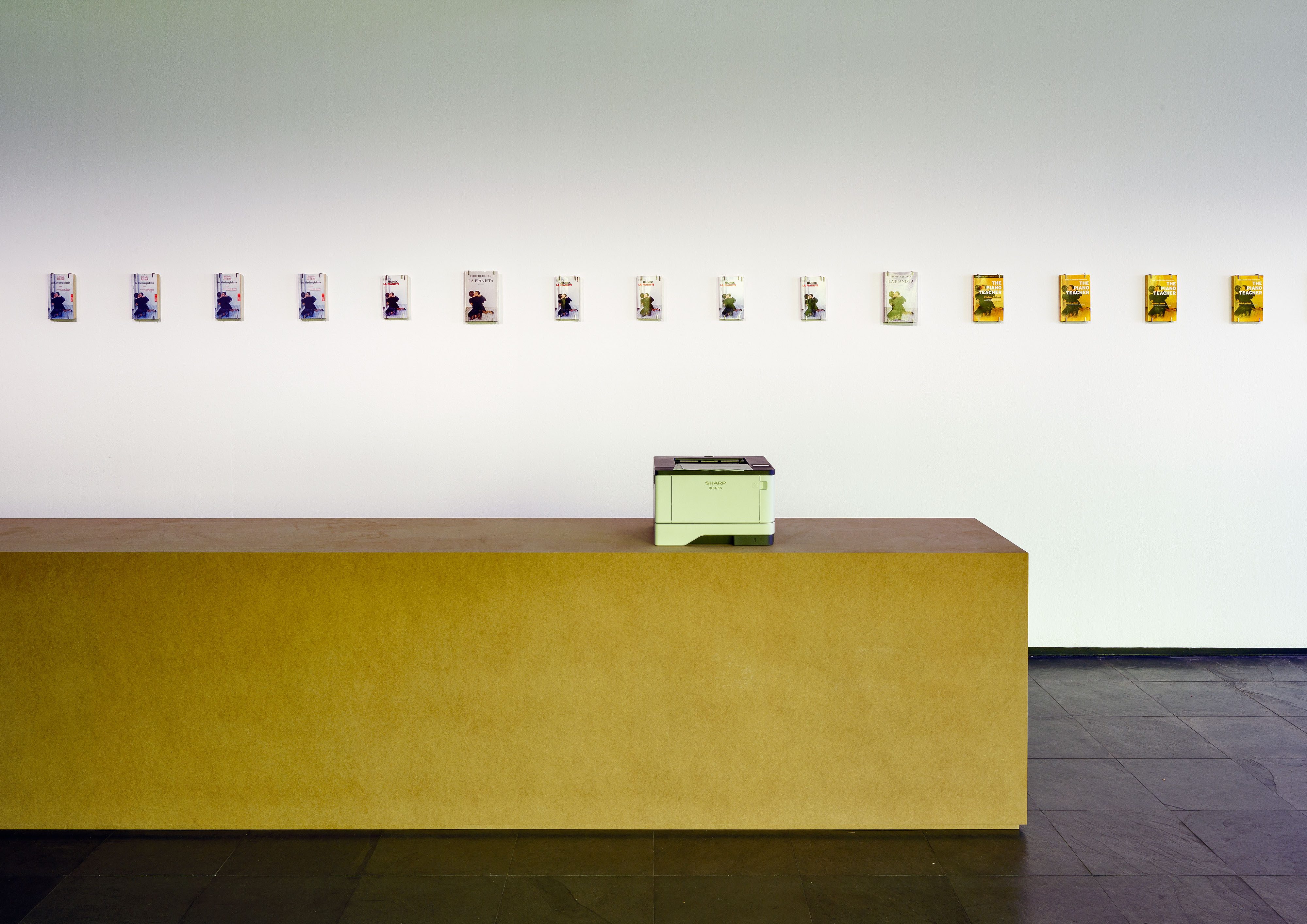 Installation view Burn The Diaries, Read Them Out Loud: Sanna Helena Berger, Schmutztitel, 2025; Miriam Stoney, Missing, 2025, Kunsthalle Wien 2025, photo: Iris Ranzinger, © Bildrecht, Wien 2025