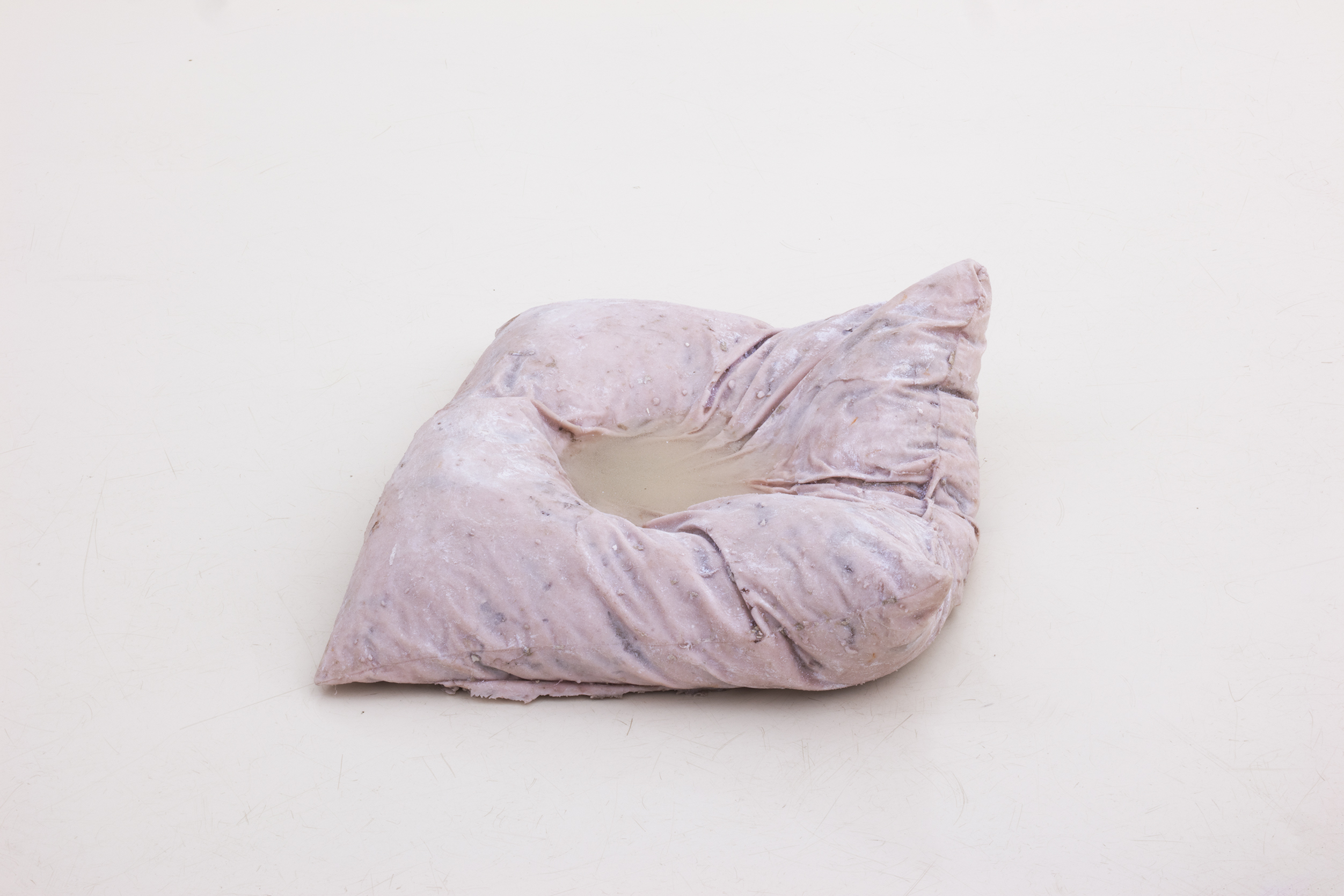 Roland Persson: Weeping Pillow, 2025, silicone.