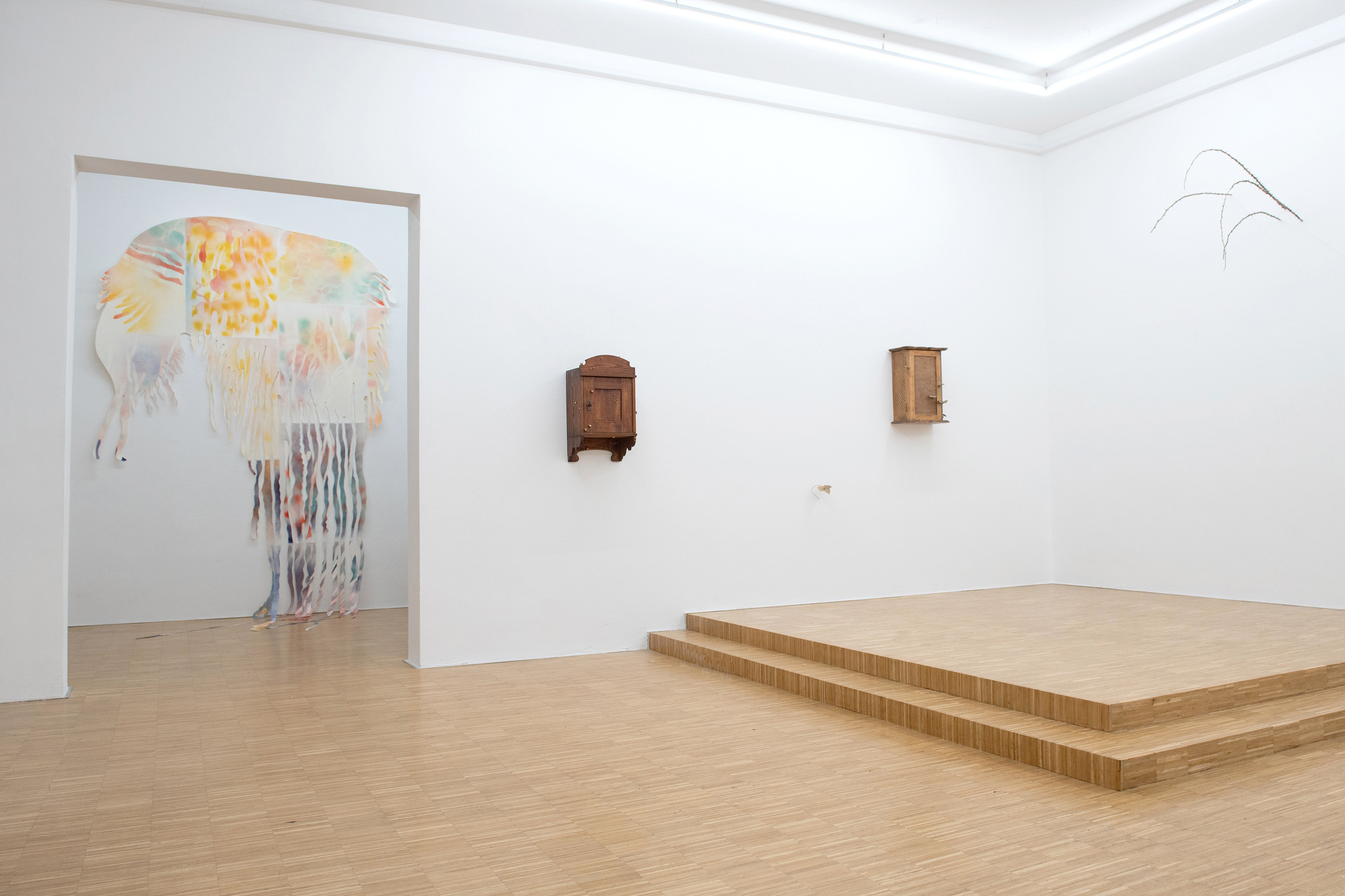 Lea Grebe, Invasive Thoughts, installation view, The Tiger Room, Munich