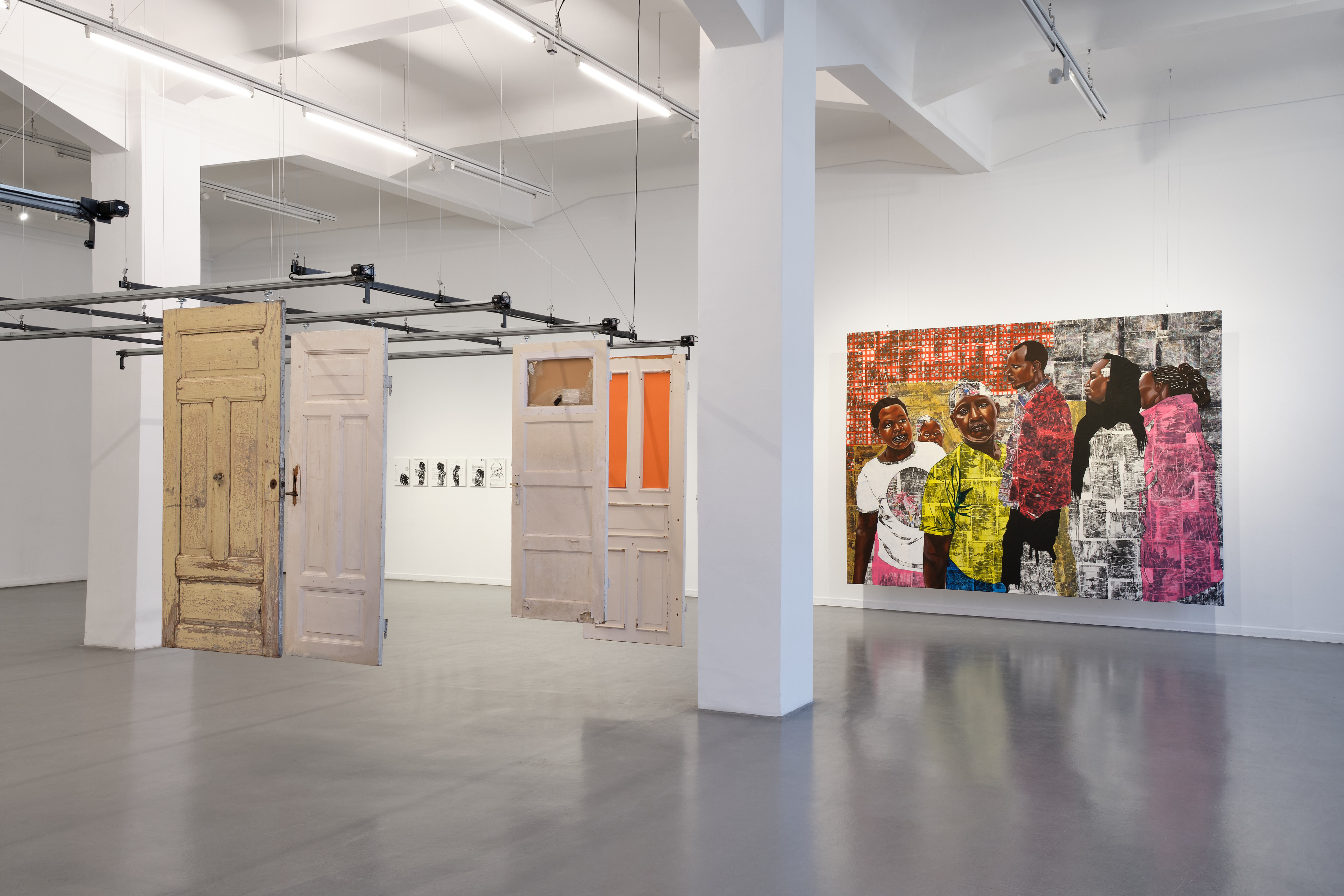 Installation view:  Nicholas Odhiambo Mboya: Utopia – Dystopia, Kunsthaus Hamburg 2025; Photo: Antje Sauer