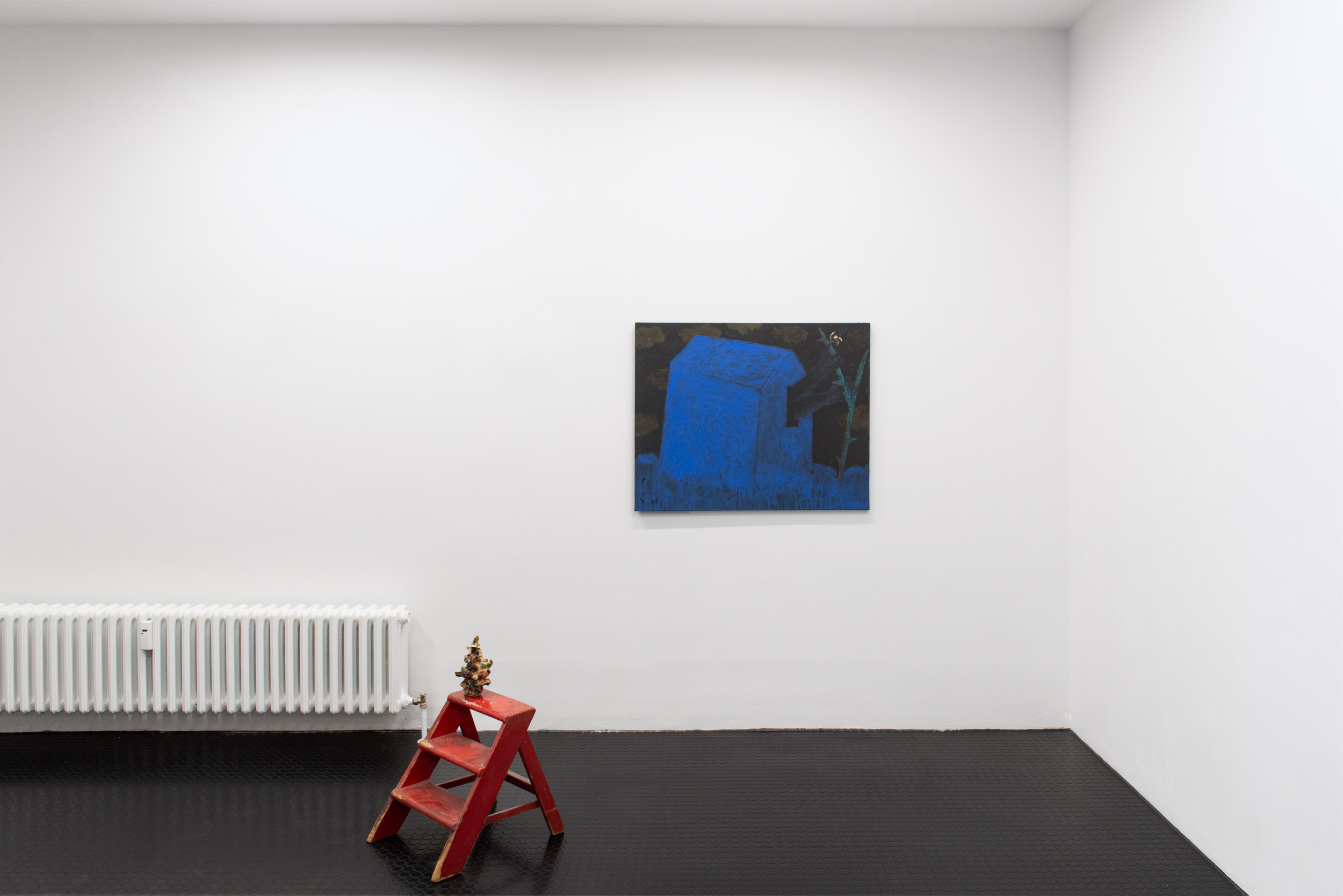 Galli, Aus der Farbe schrei ich, 1996-99, 80 × 100 cm, acrylic, tempera on burlap, GROTTO. Photo: Studio Replica