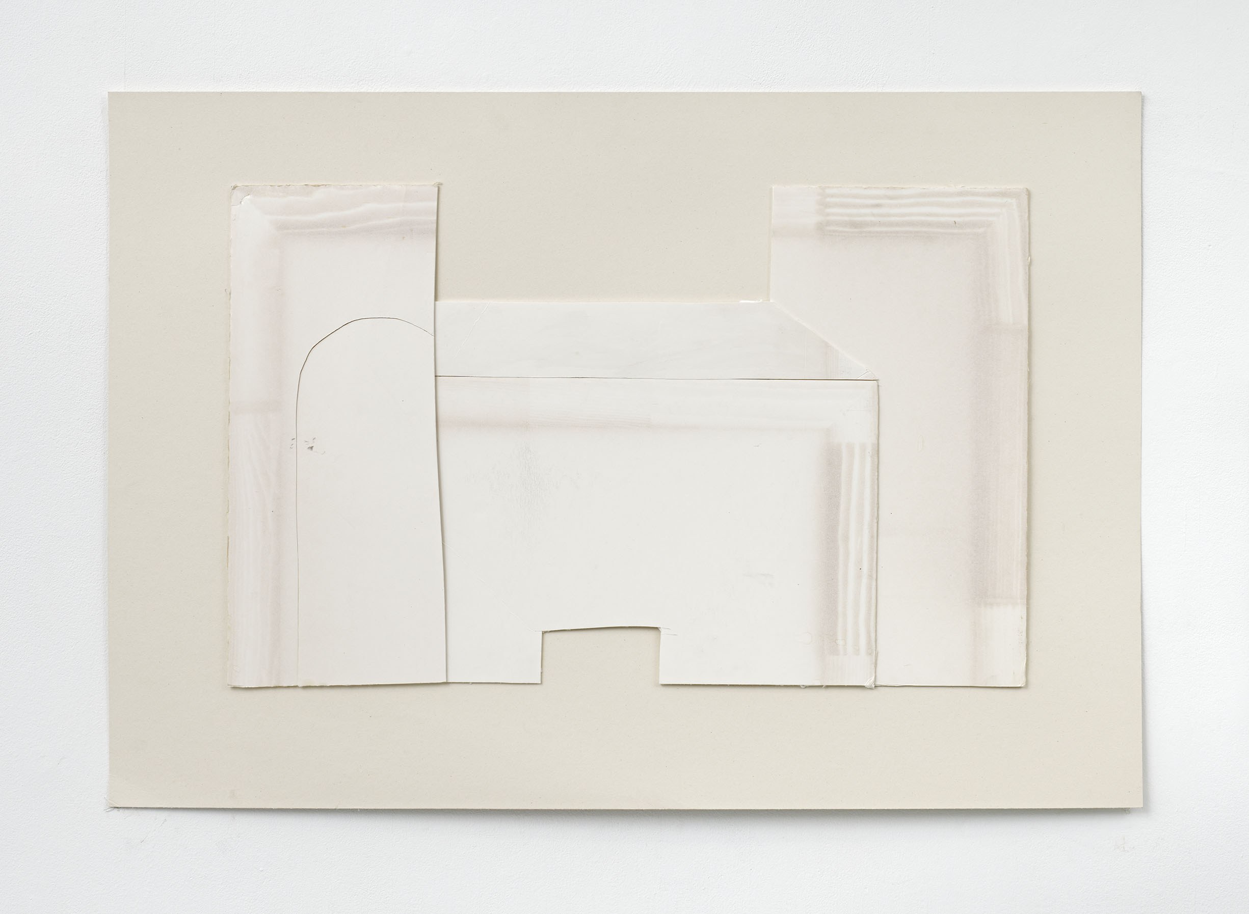 Monument to Photo Mount for MAIDEN VOYAGE TO THE MOON, 2025, Mounting board on paper, 70 x 100 cm