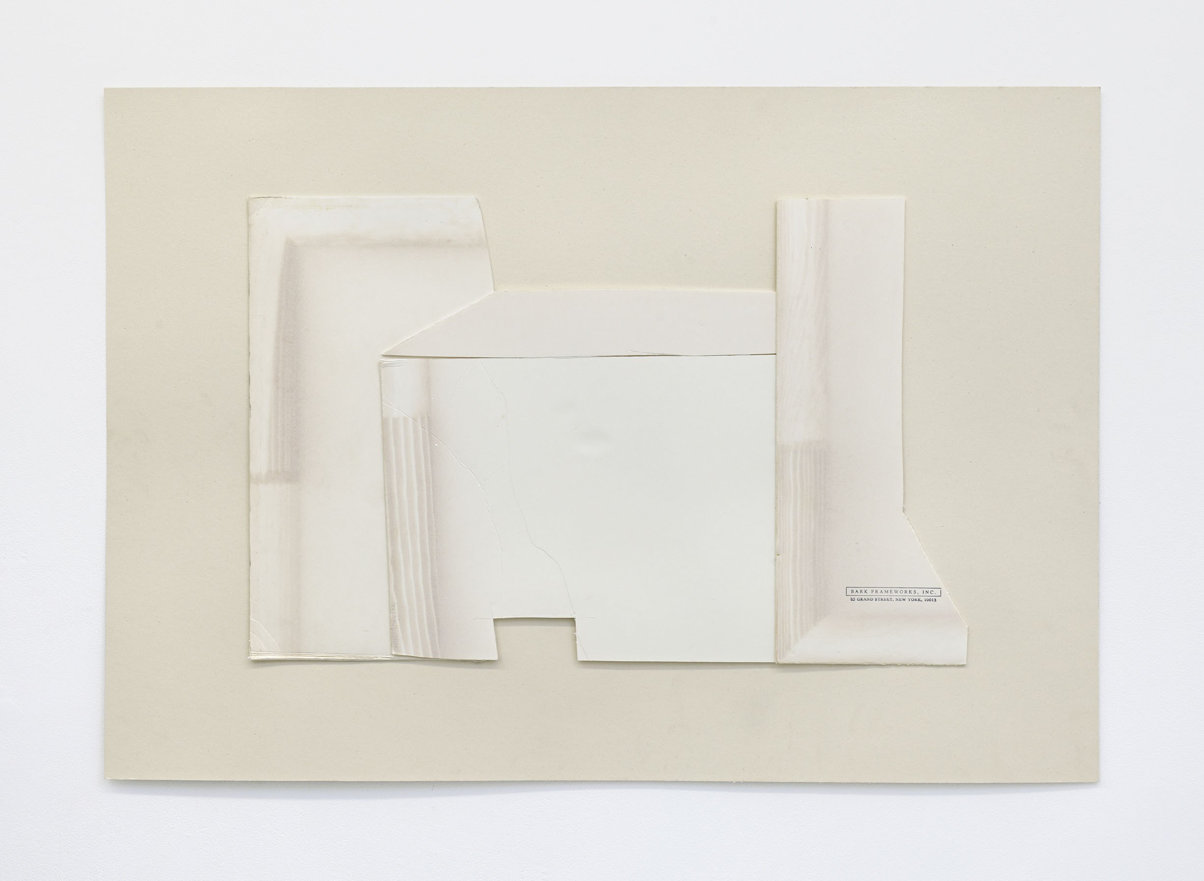 Monument to Photo Mount for MAIDEN VOYAGE TO THE MOON, 2025, Mounting board on paper, 70 x 100 cm