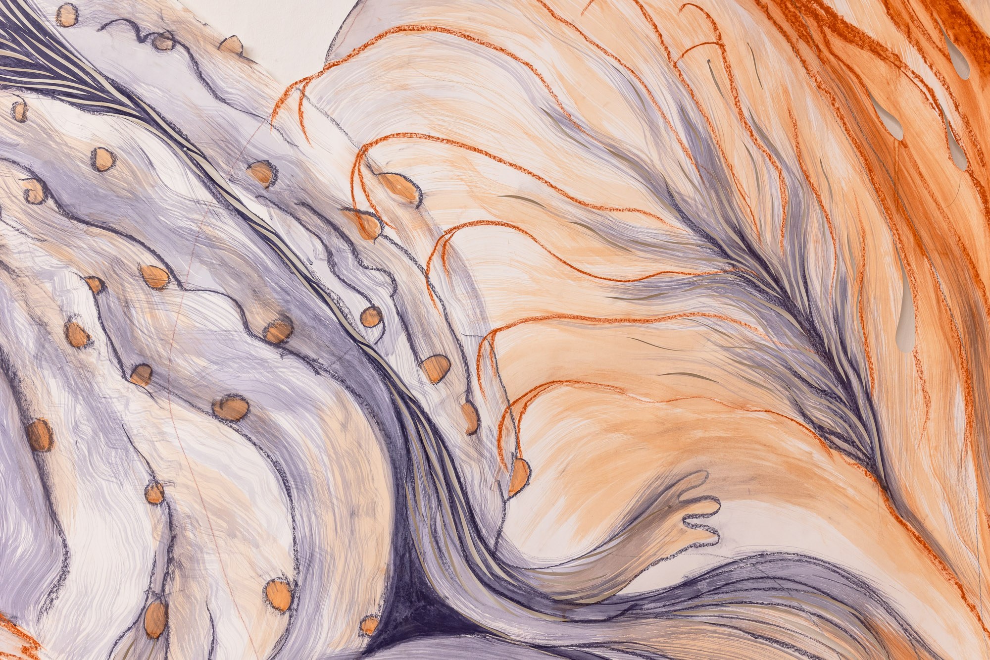 Detail of URGE by Nina Paszkowski at zqm, Berlin, 2025