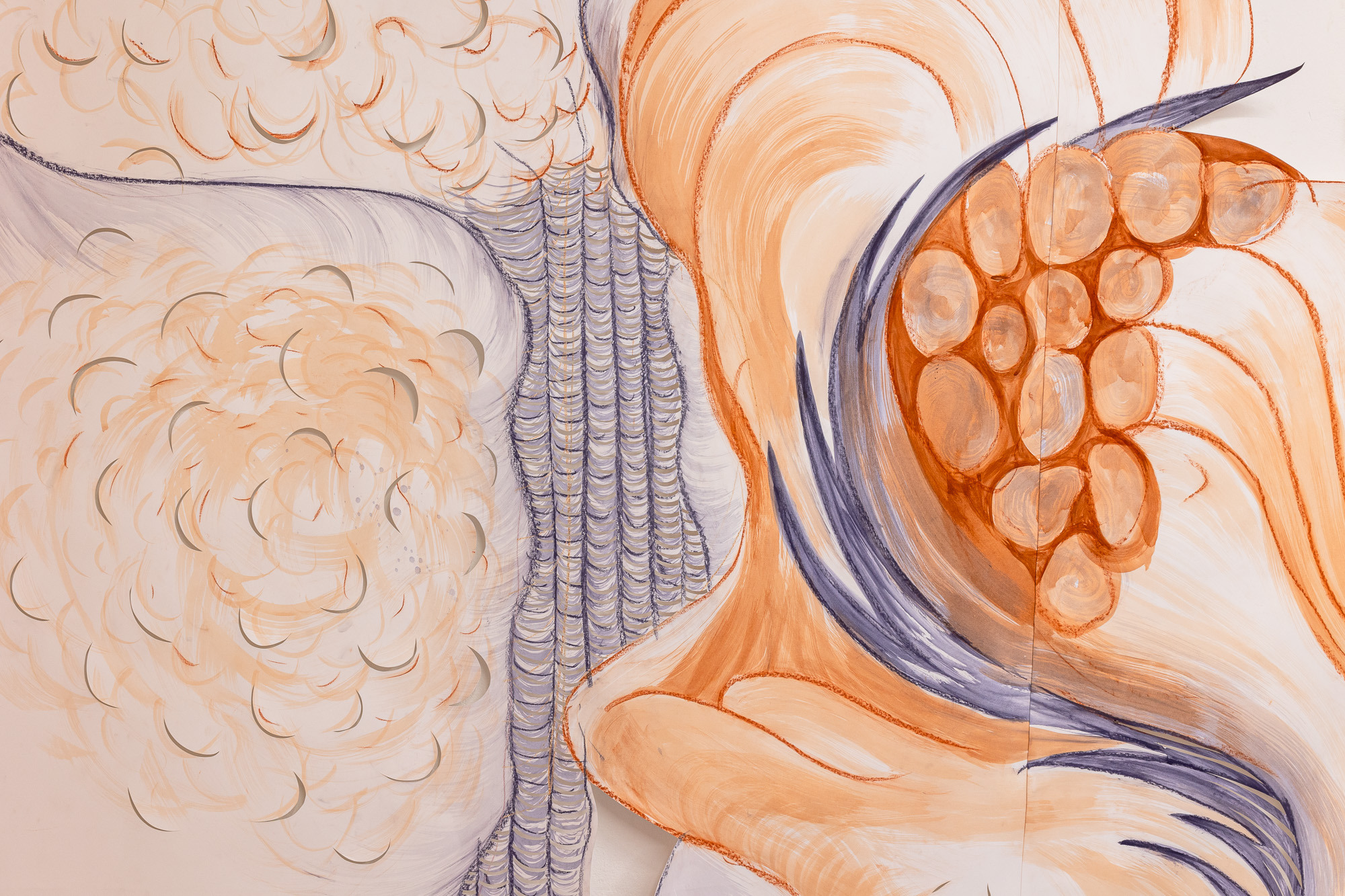 Detail of URGE by Nina Paszkowski at zqm, Berlin, 2025