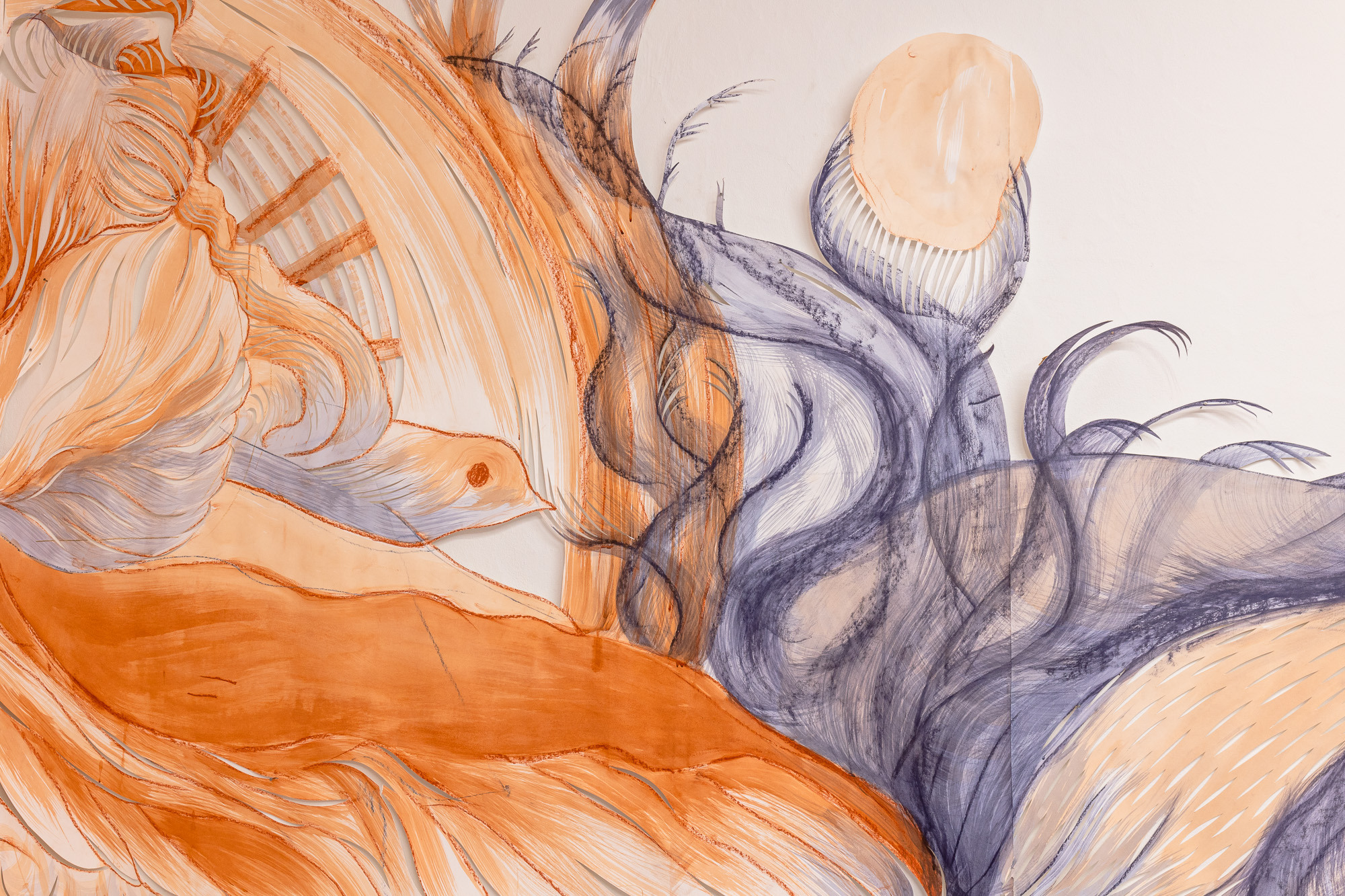 Detail of URGE by Nina Paszkowski at zqm, Berlin, 2025