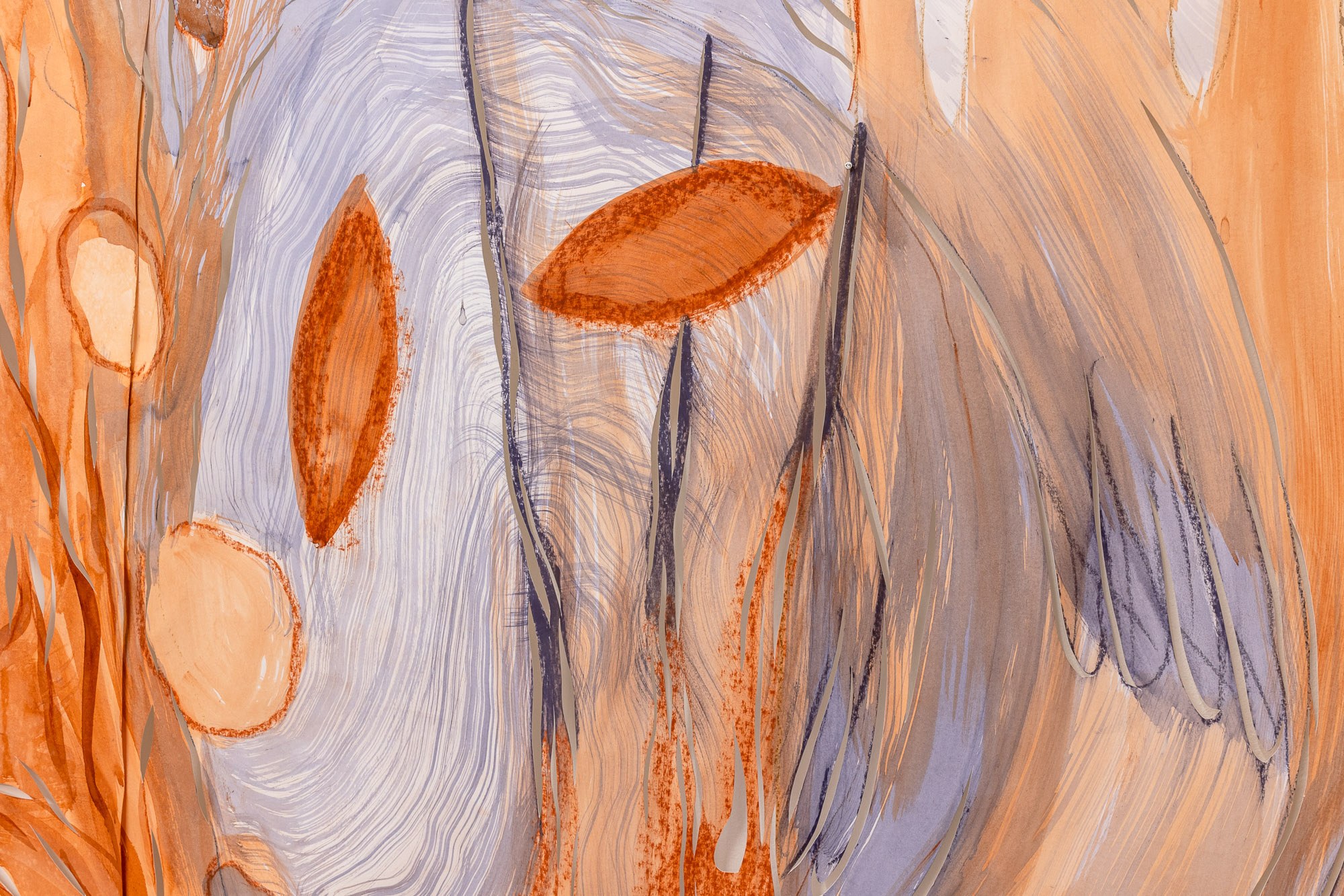 Detail of URGE by Nina Paszkowski at zqm, Berlin, 2025