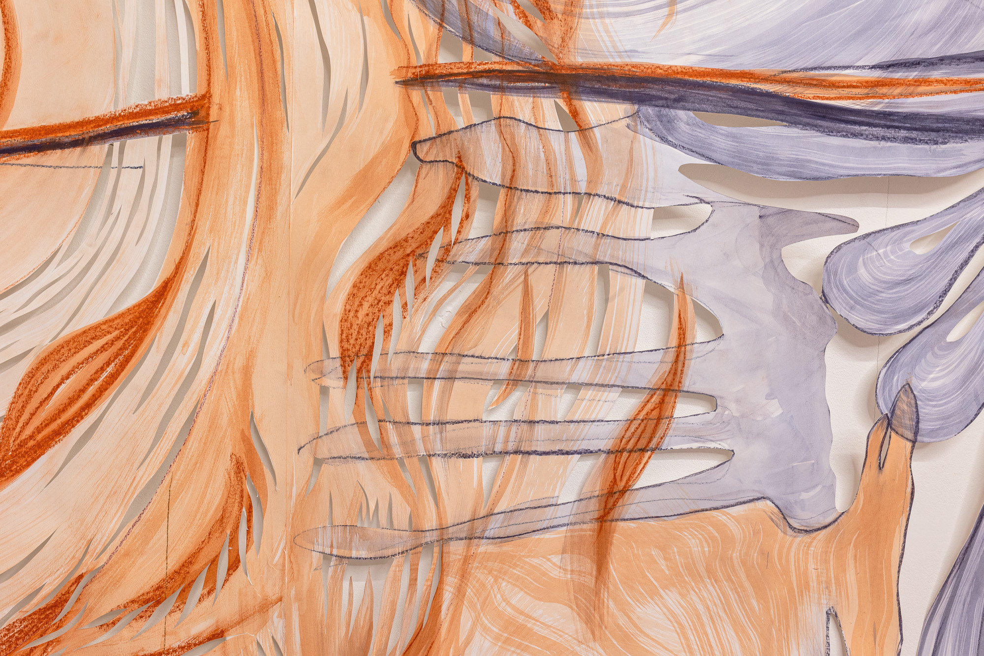 Detail of URGE by Nina Paszkowski at zqm, Berlin, 2025