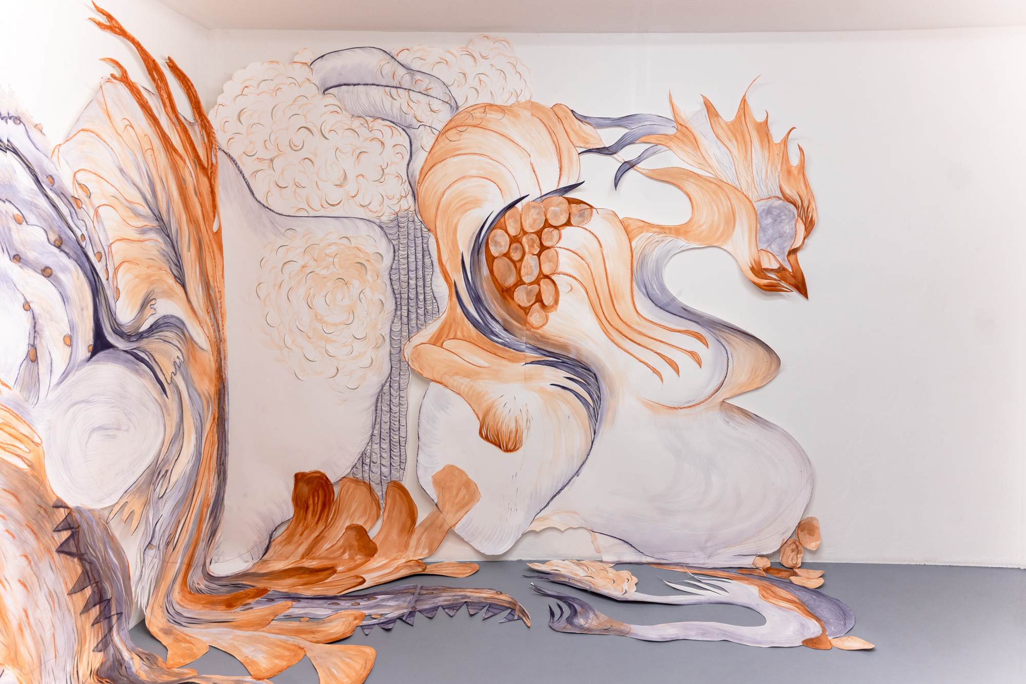 Installation view of URGE by Nina Paszkowski at zqm, Berlin, 2025