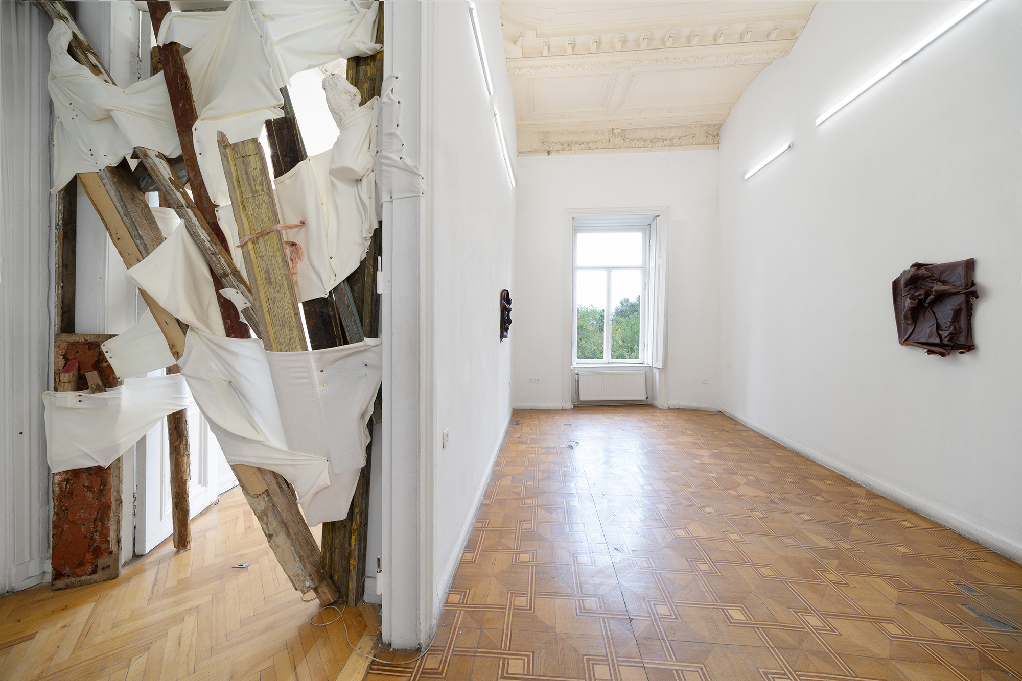 Installation view, Ana Gzirishvili's solo exhibition 'Passage' at Gallery Artbeat, Tbilisi, Georgia, 2025