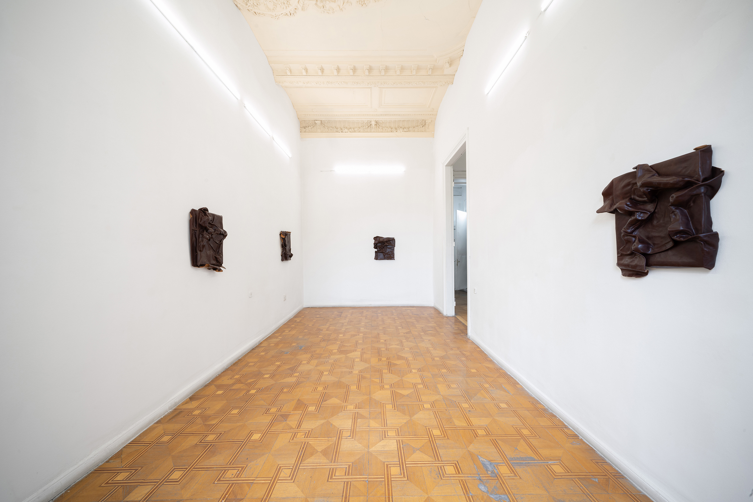 Installation view, Ana Gzirishvili's solo exhibition 'Passage' at Gallery Artbeat, Tbilisi, Georgia, 2025