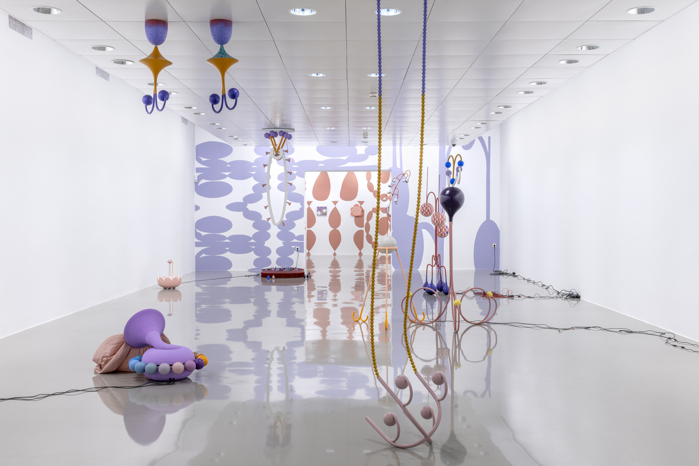 Maja Behrmann: „Quale – zirkeln, flimmen", view of exhibition, DOCK 20 – Kunstraum und Sammlung, Lustenau (AT), photo by Studio kela-mo