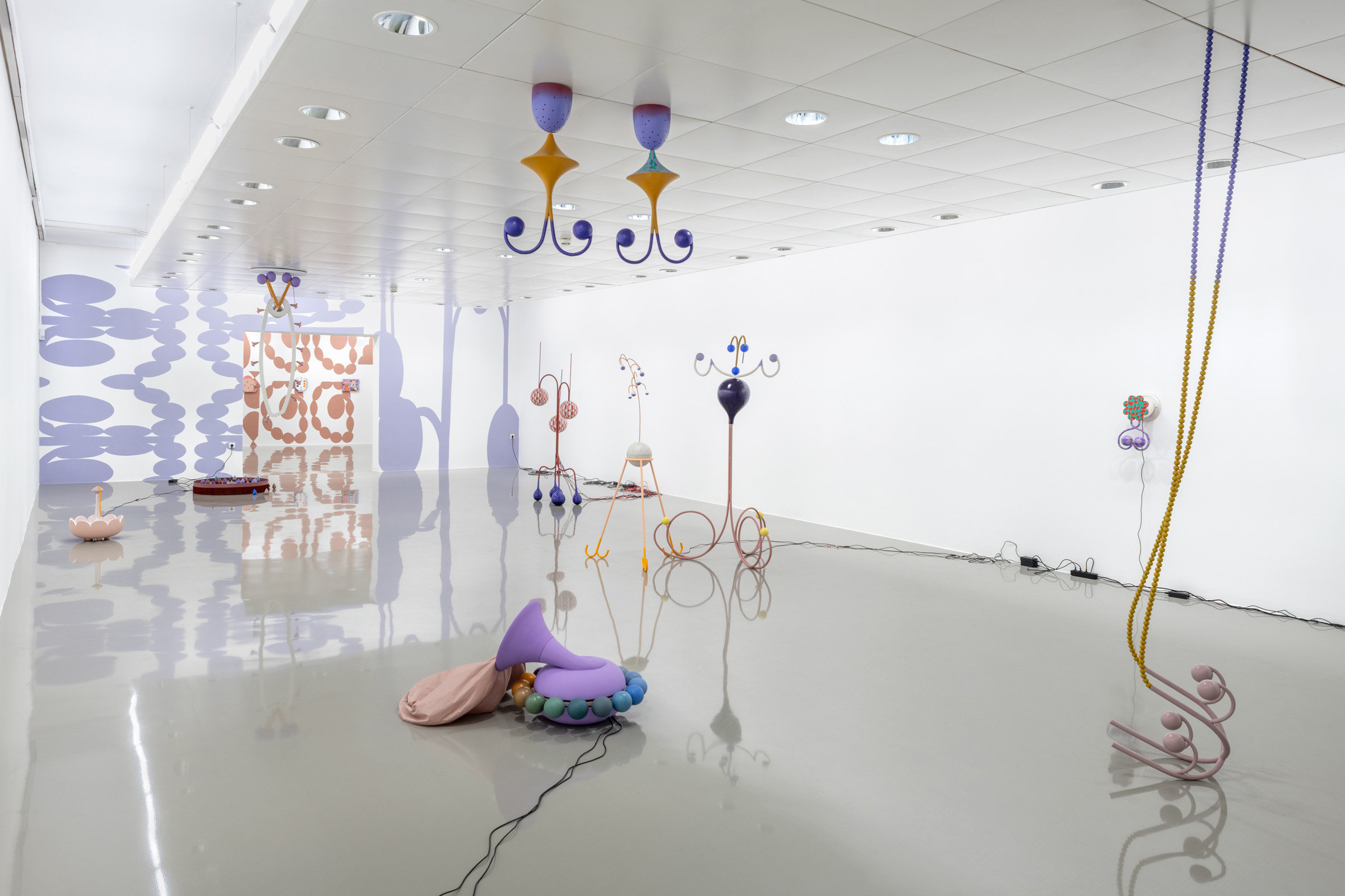 Maja Behrmann: „Quale – zirkeln, flimmen", view of exhibition, DOCK 20 – Kunstraum und Sammlung, Lustenau (AT), photo by Studio kela-mo