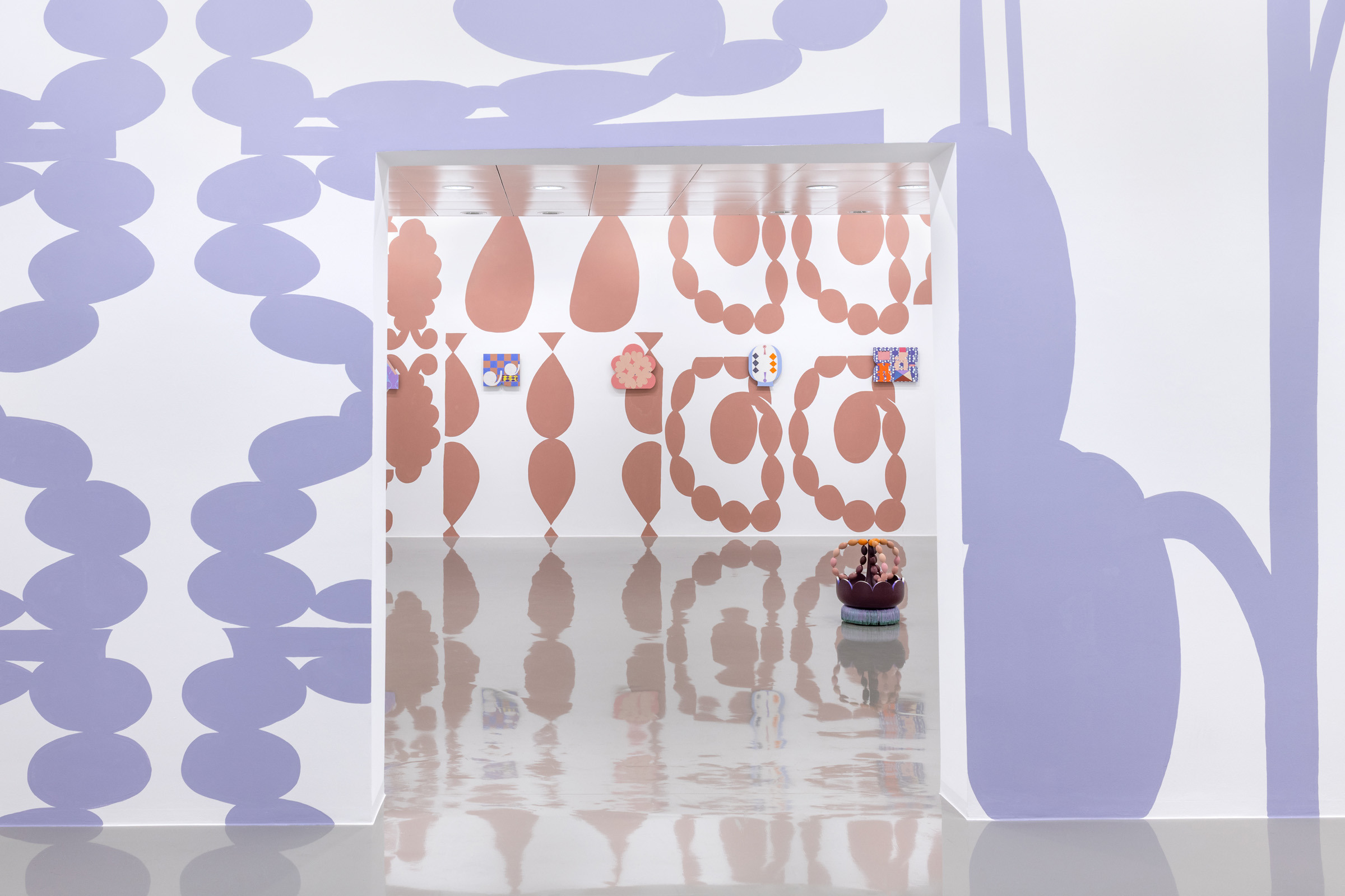 Maja Behrmann: „Quale – zirkeln, flimmen", view of exhibition, DOCK 20 – Kunstraum und Sammlung, Lustenau (AT), photo by Studio kela-mo