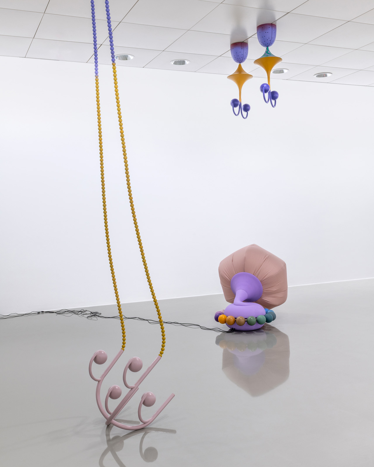 Maja Behrmann: „Quale – zirkeln, flimmen", view of exhibition, DOCK 20 – Kunstraum und Sammlung, Lustenau (AT), photo by Studio kela-mo