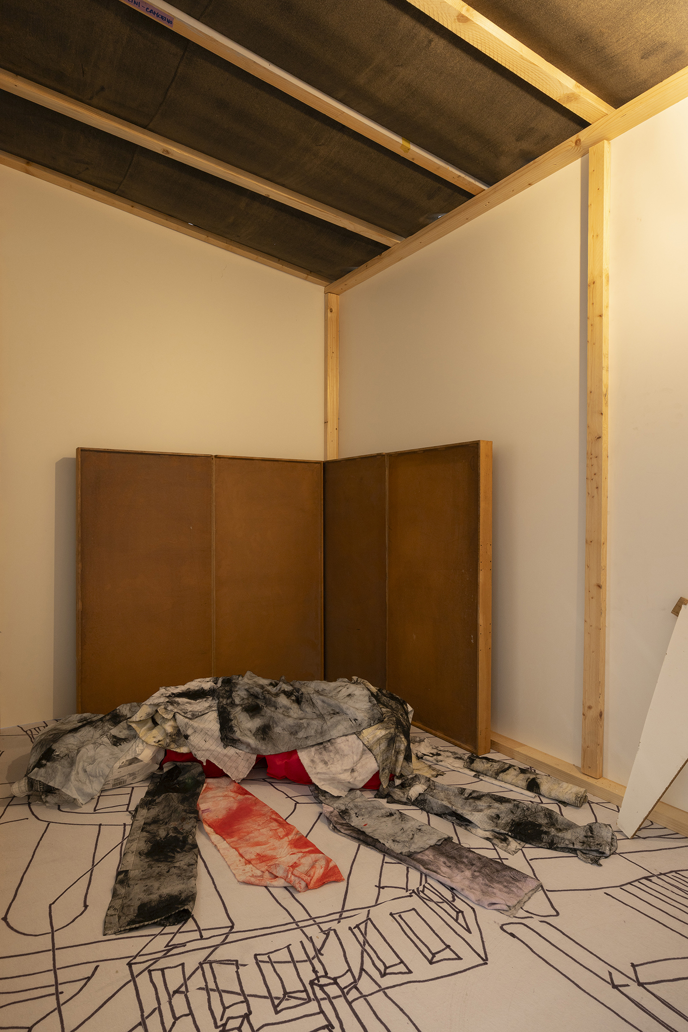 Detail of Aldo Mozzini, Quasi un rifugio, 2025. Courtesy of the Artist and La Rada, Locarno. Photography by Riccardo Giancola