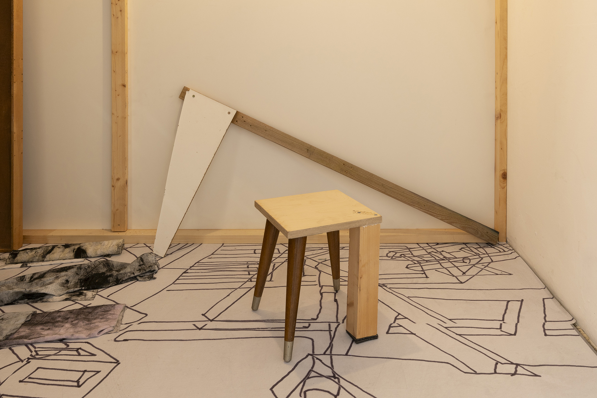 Detail of Aldo Mozzini, Quasi un rifugio, 2025. Courtesy of the Artist and La Rada, Locarno. Photography by Riccardo Giancola