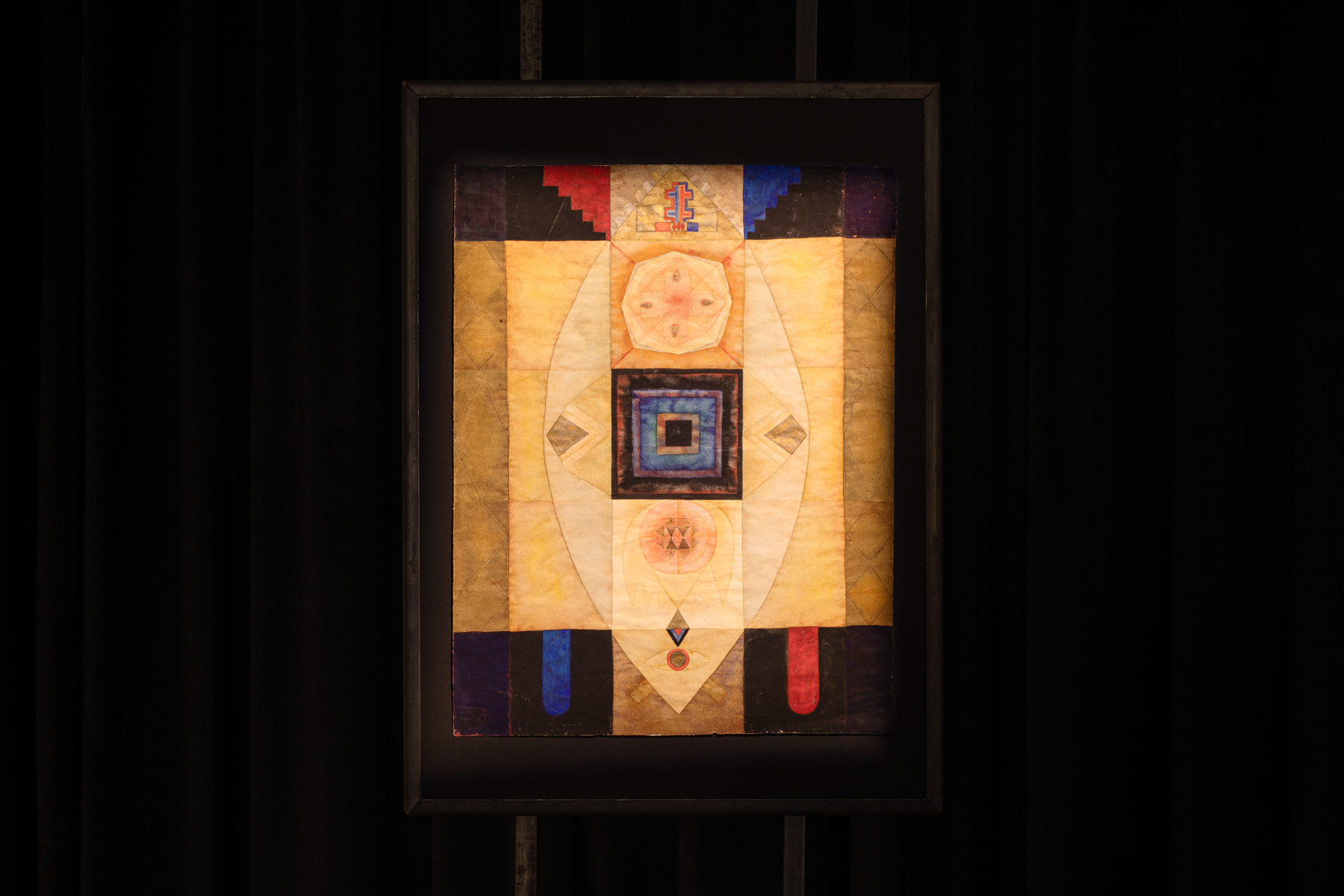 Urszula Broll, “Composition”, 1967, watercolor on paper, 49 x 31 cm, photo: bliss gallery