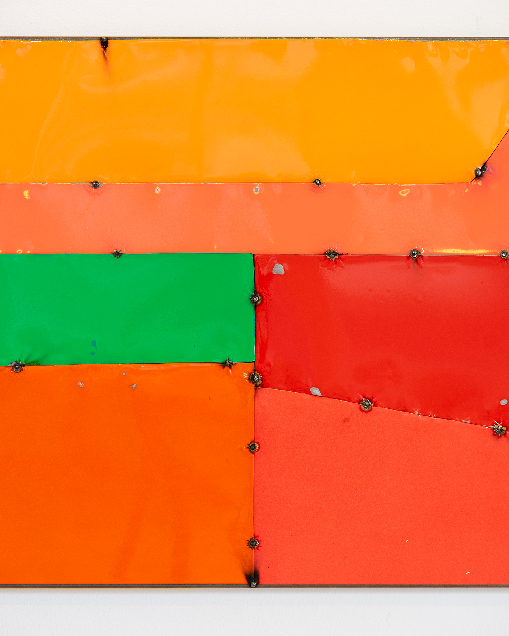 Thilo Jenssen “Blechpainting II (HYPHEN)“, 2025. Detail