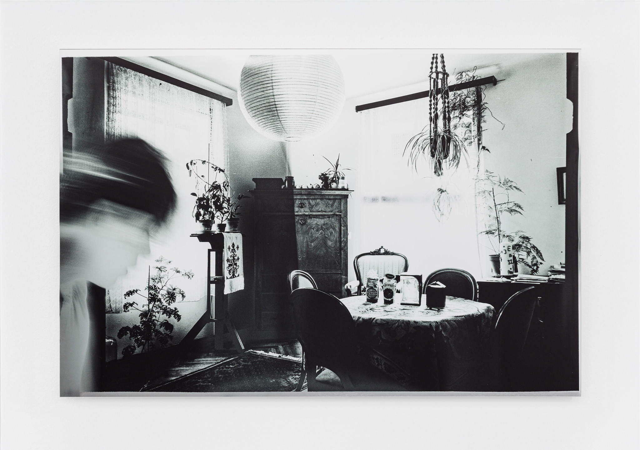 Anaïs Horn, Untitled, from: Talk to Me (Ghost Interiors), 2025, UV print on mirror, 2025, 85 × 127 cm.