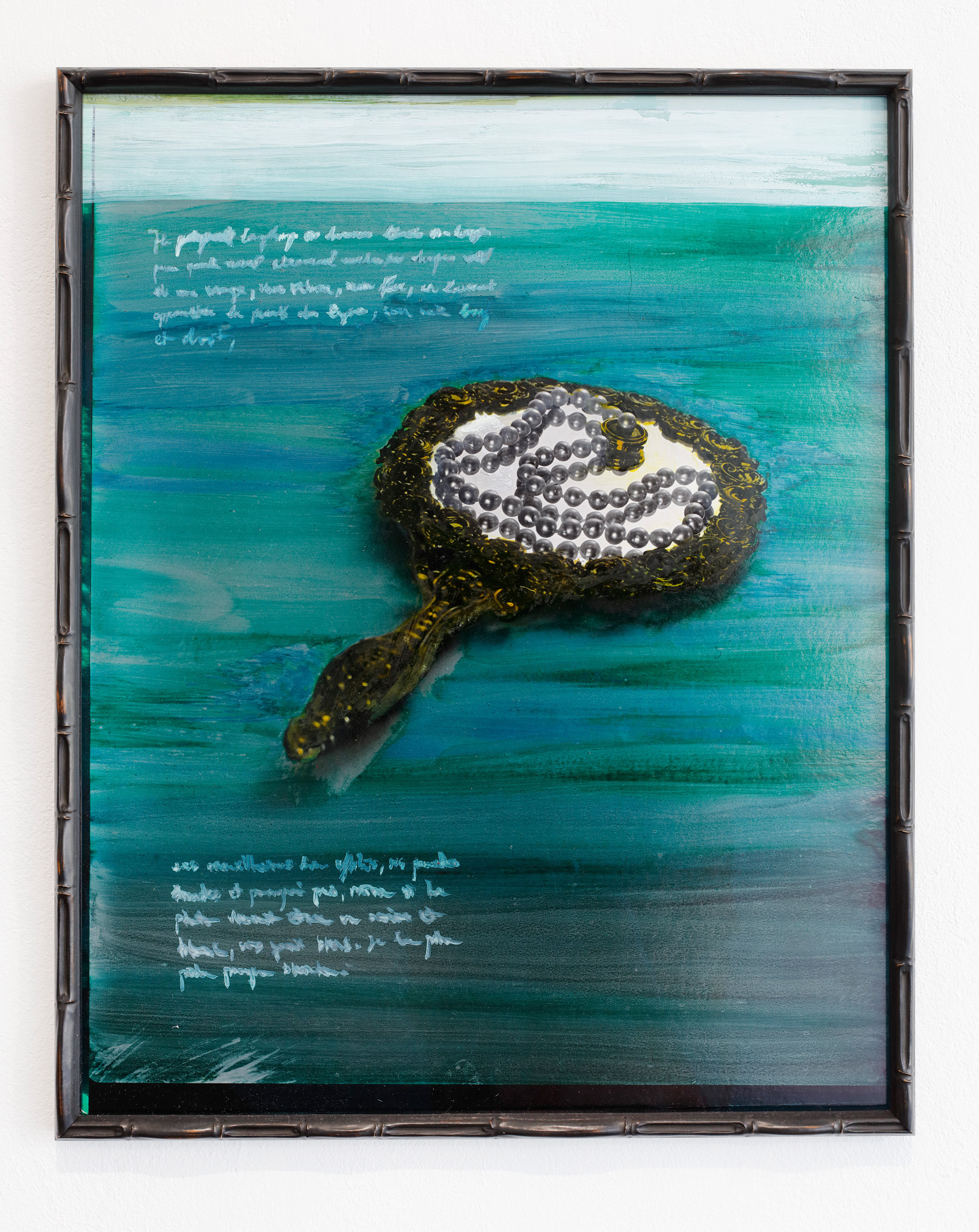 Anaïs Horn, Act of Love, 2024, egg  tempera, inkjet print  on Hahnemuehle Fine Art Baryta, 50 × 40 cm, in artist’s frame.