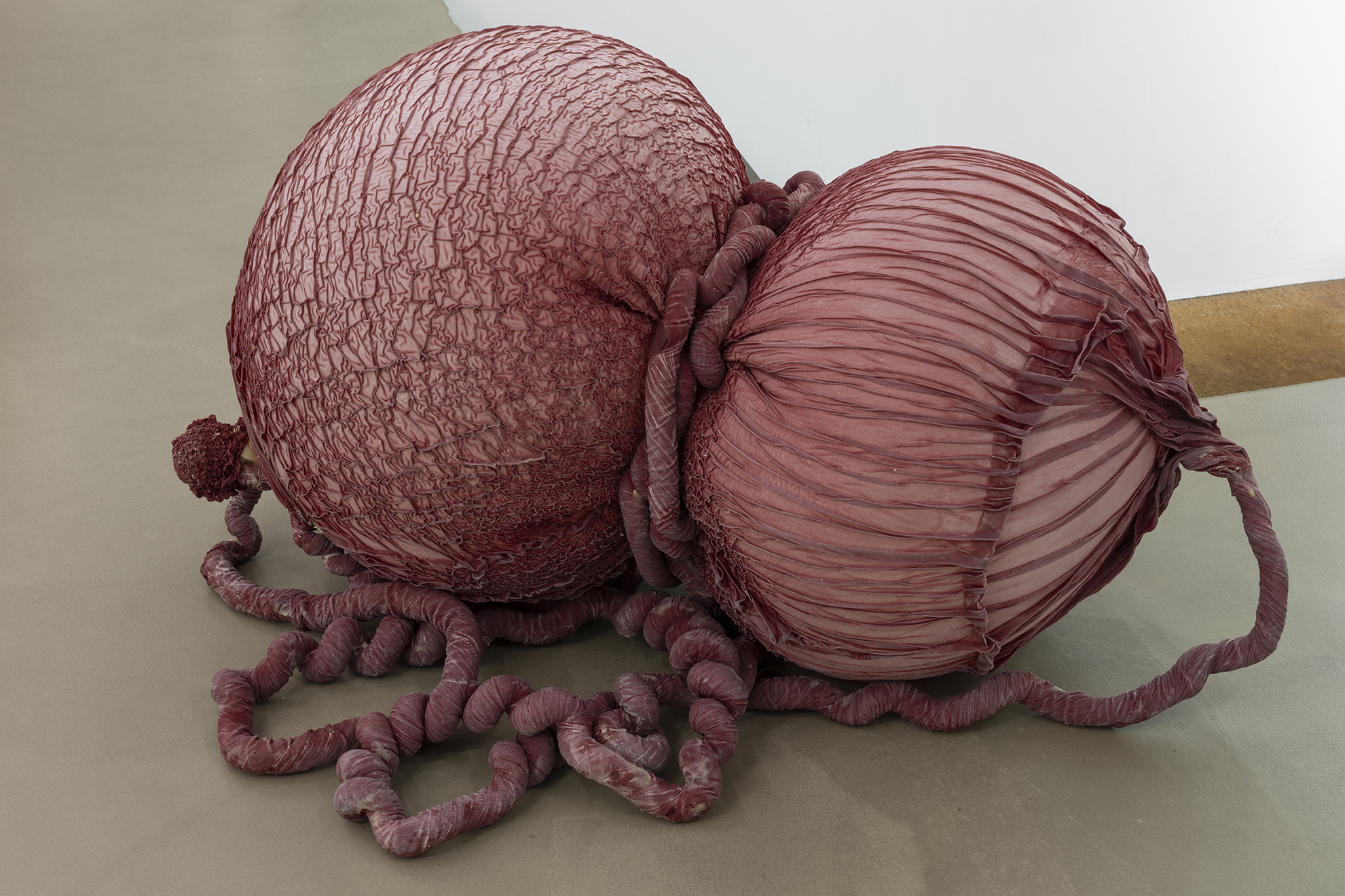 Exudate #74 Eva Fàbregas Elastic mesh air and latex 100x65x60cm